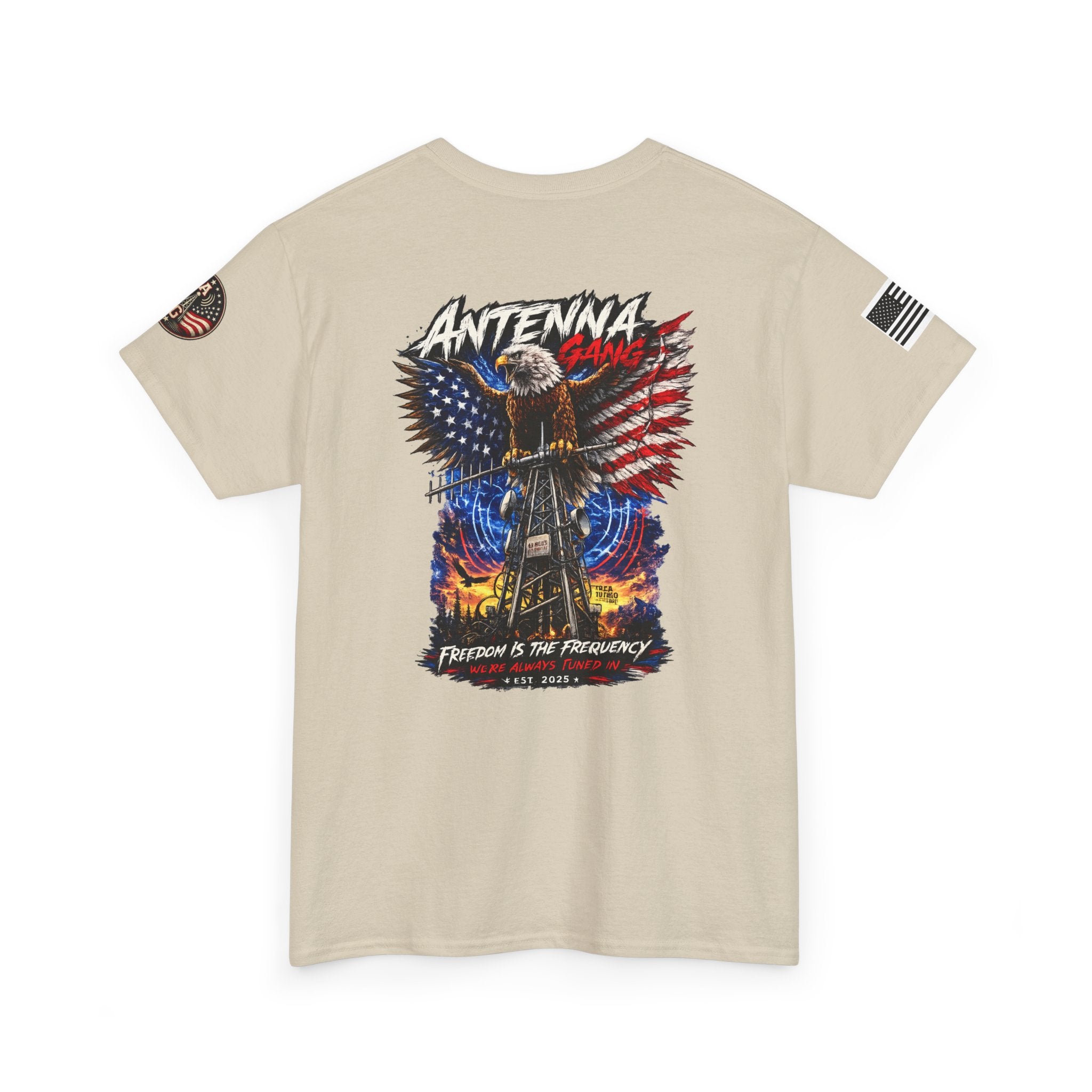 Antenna Gang Eagle & American Flag T-Shirt