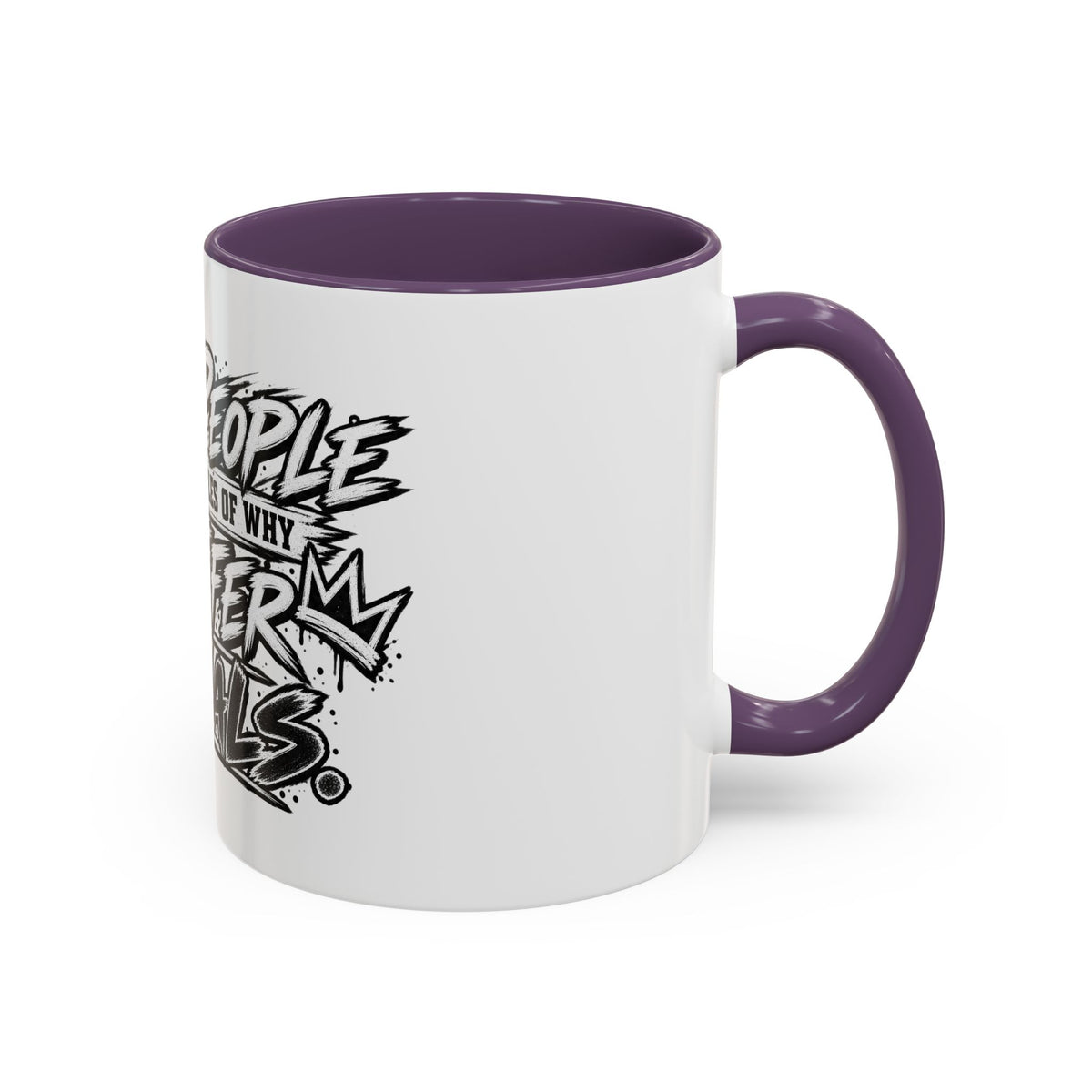 'I Prefer Animals' Accent Coffee Mug