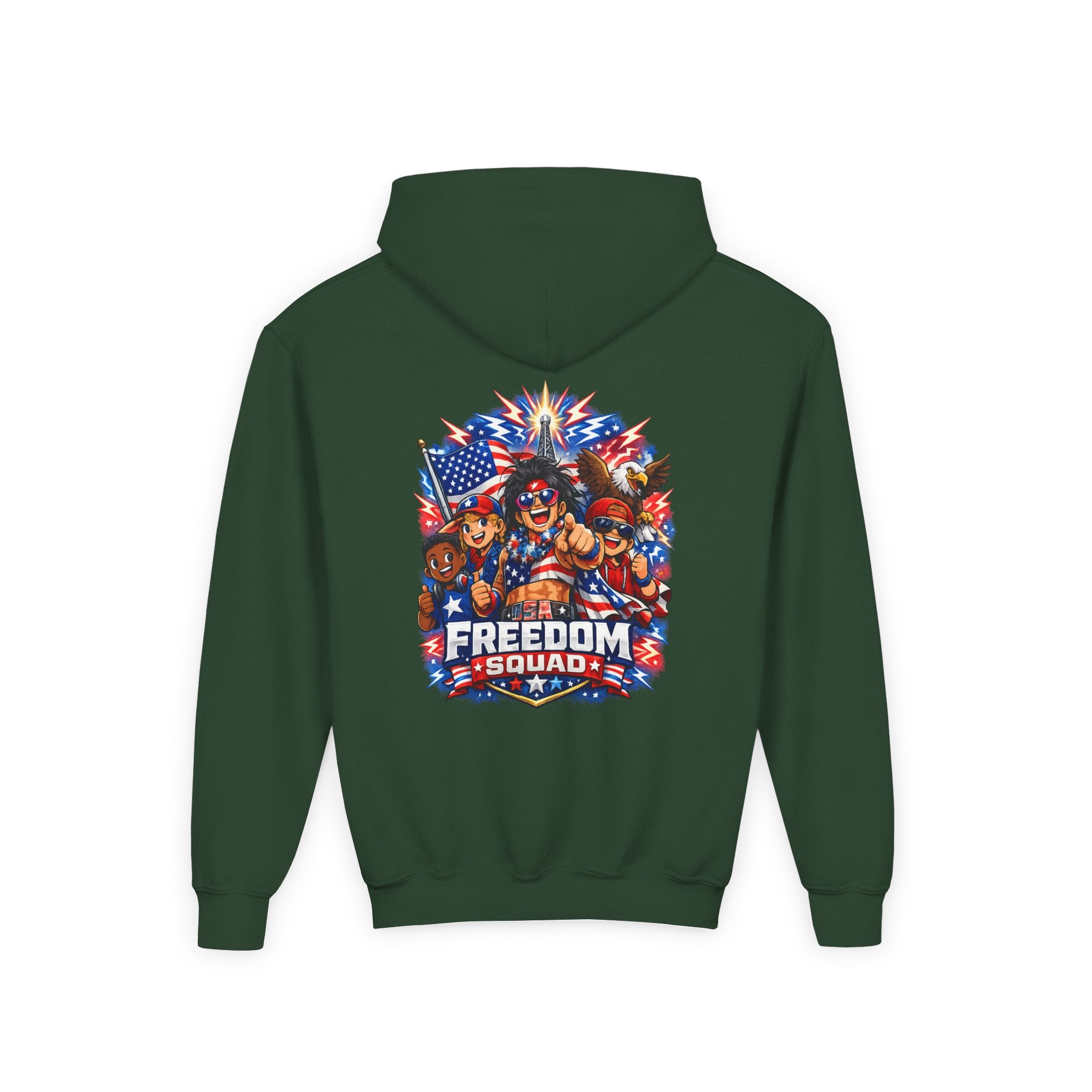 Freedom Squad Patriotic Kids Hoodie