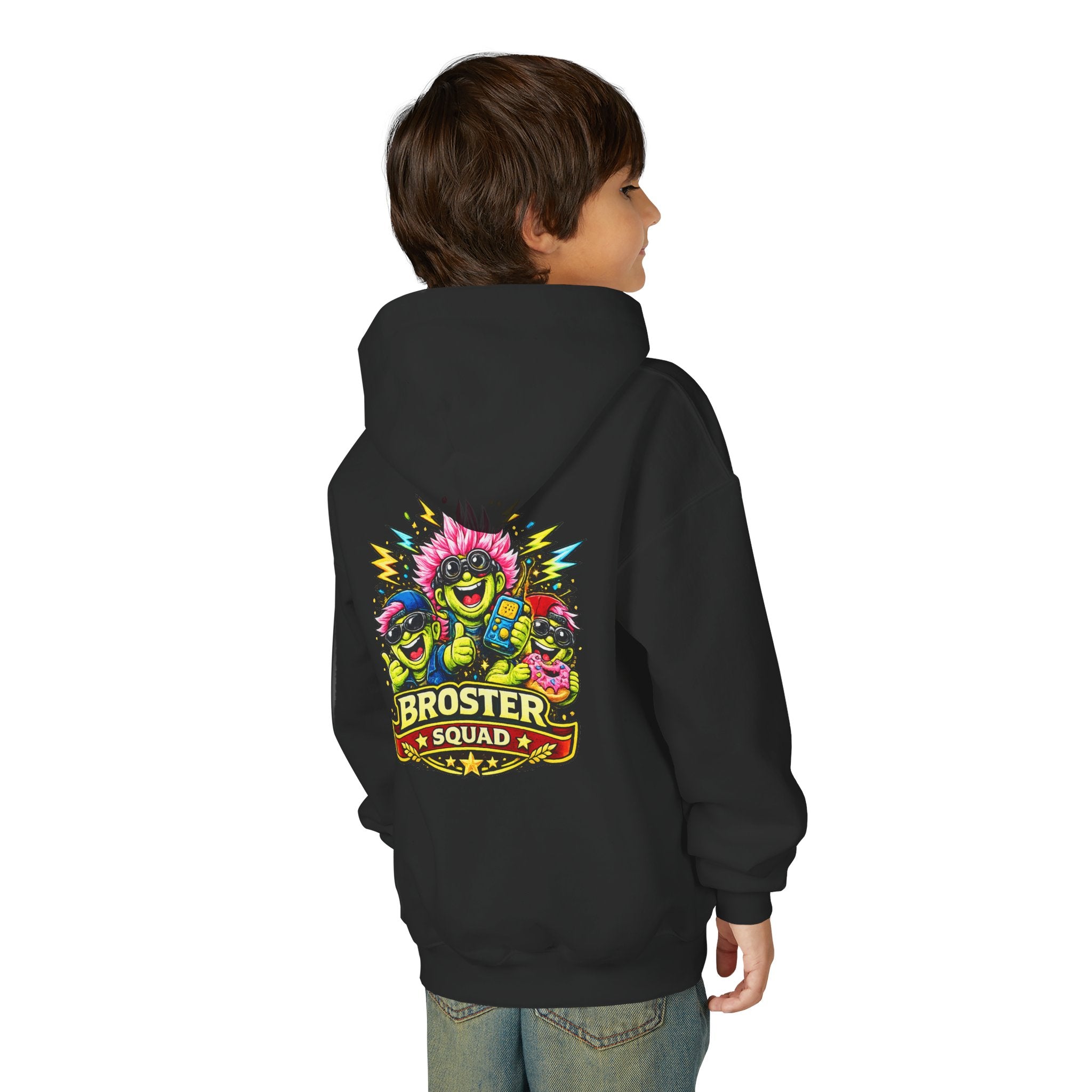 Broster Squad Neon Youth Hoodie