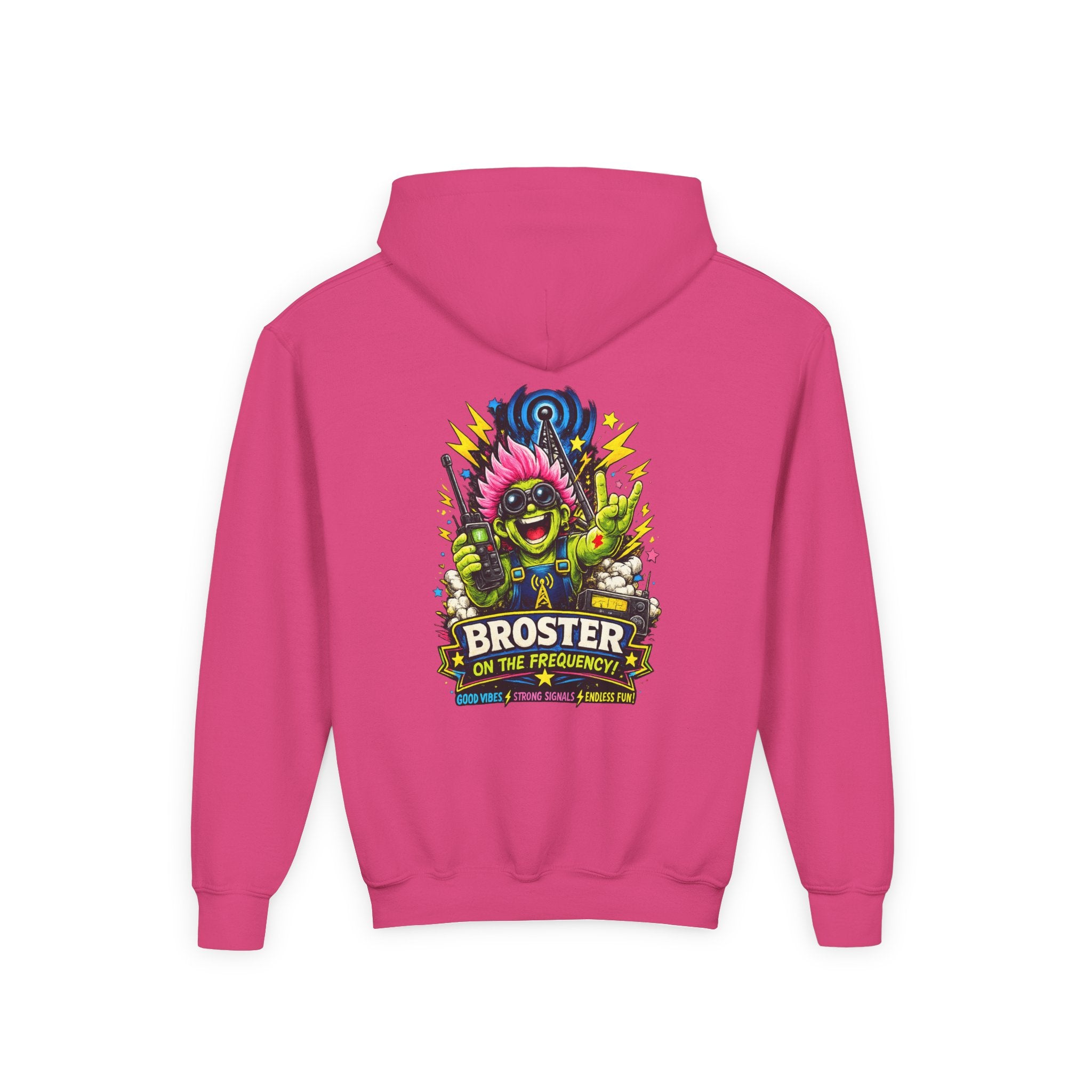 'Broster On The Frequency' Youth Hoodie