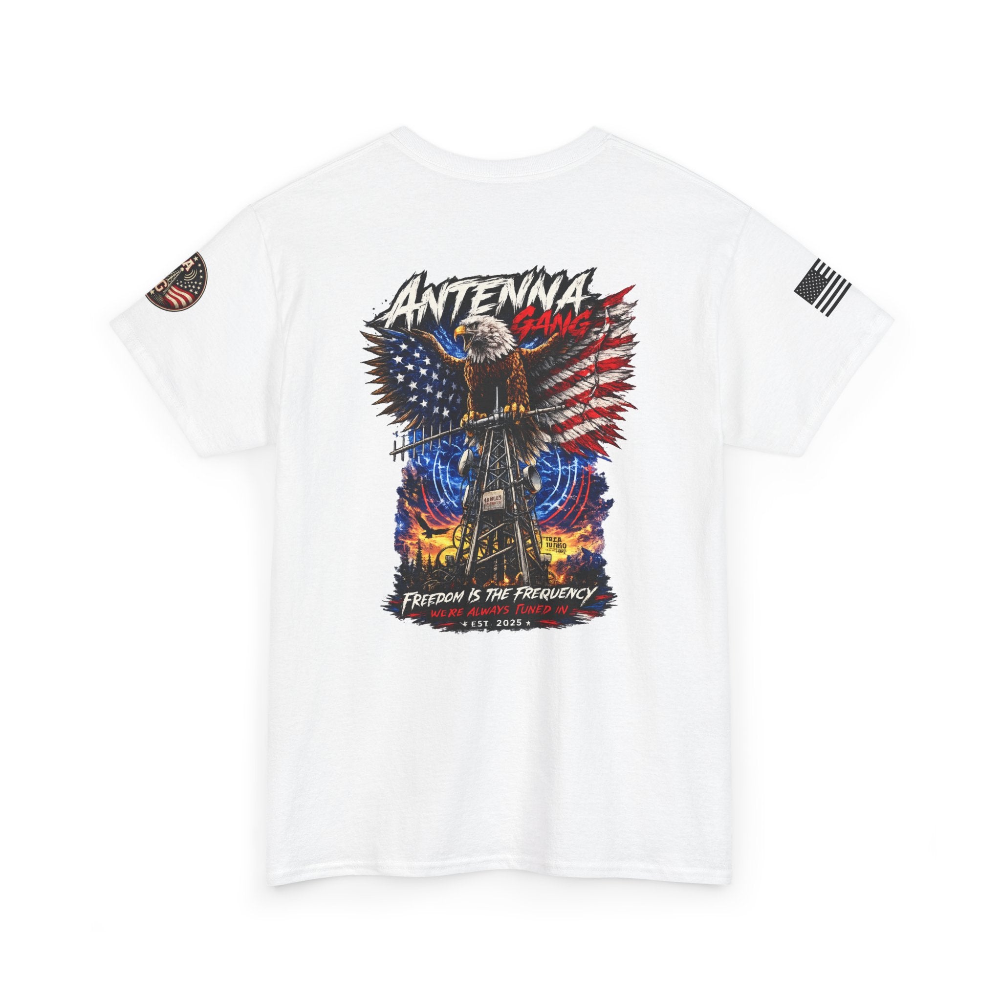Antenna Gang Eagle & American Flag T-Shirt