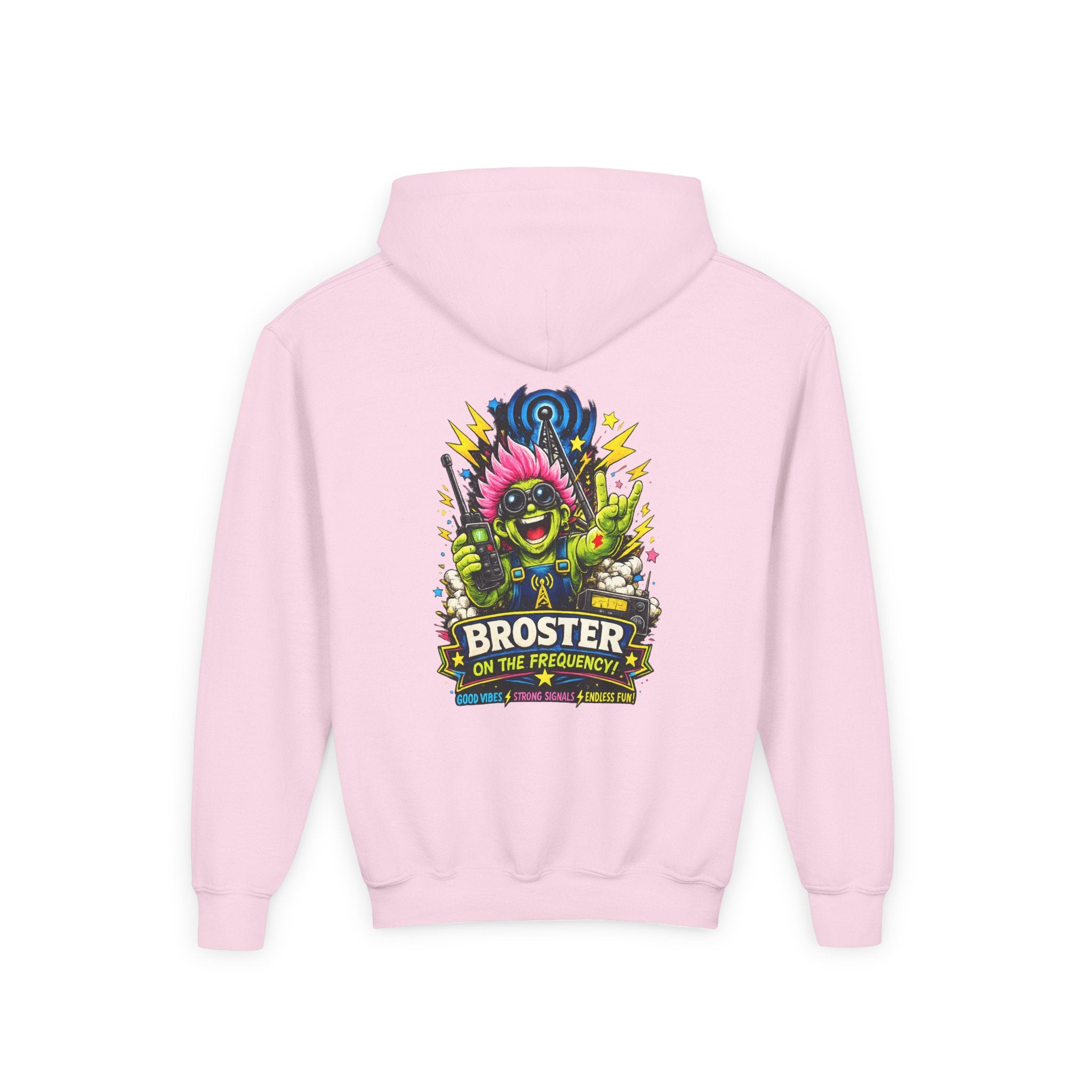 'Broster On The Frequency' Youth Hoodie