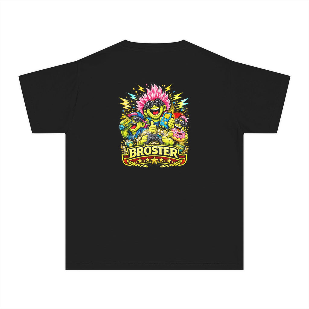 Colorful Cartoon Monster "Broster" Youth T-Shirt