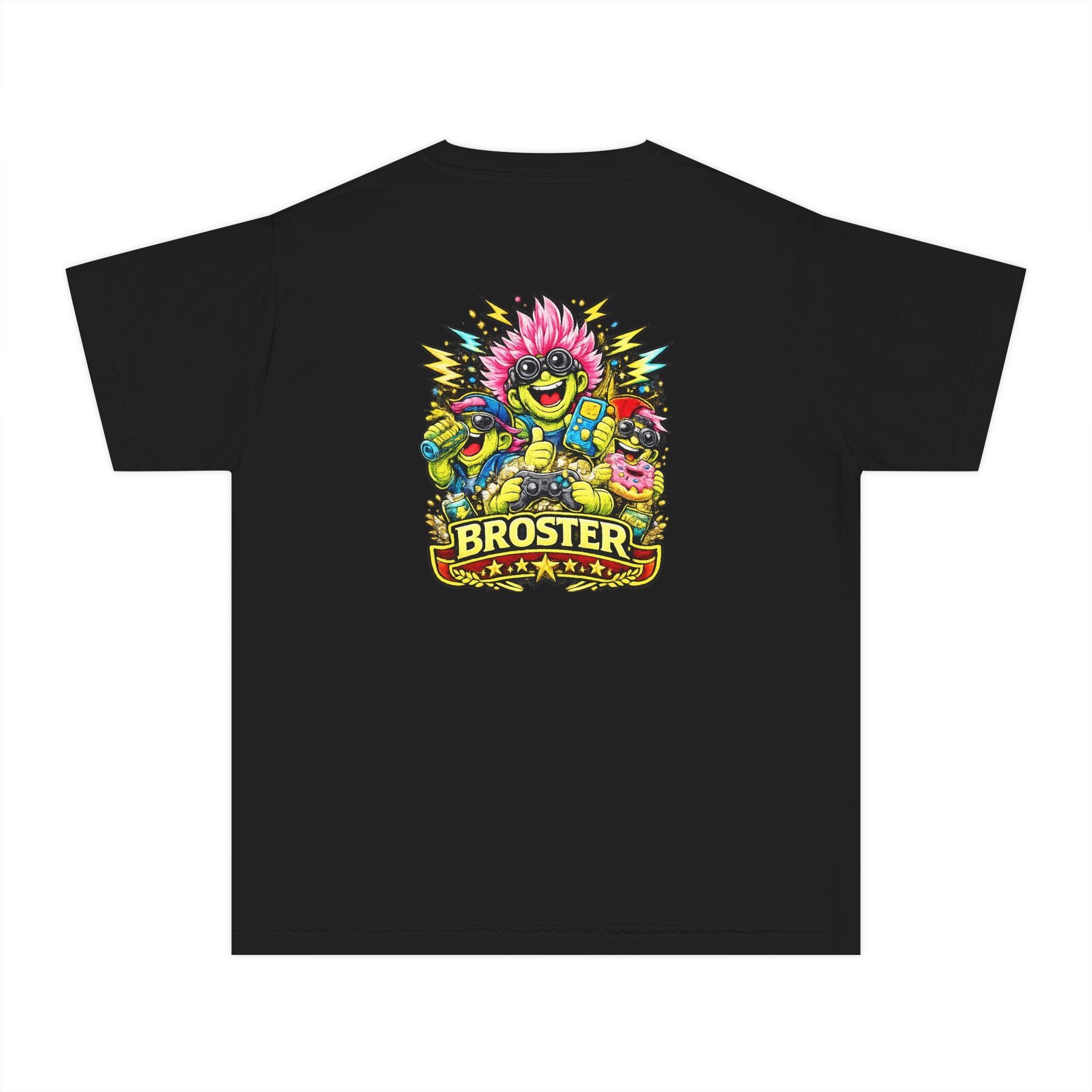Colorful Cartoon Monster "Broster" Youth T-Shirt