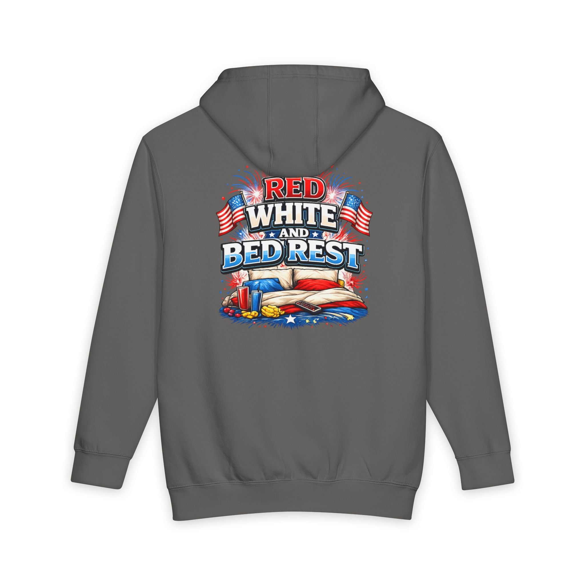 Patriotic 'Red White and Bed Rest' Hoodie