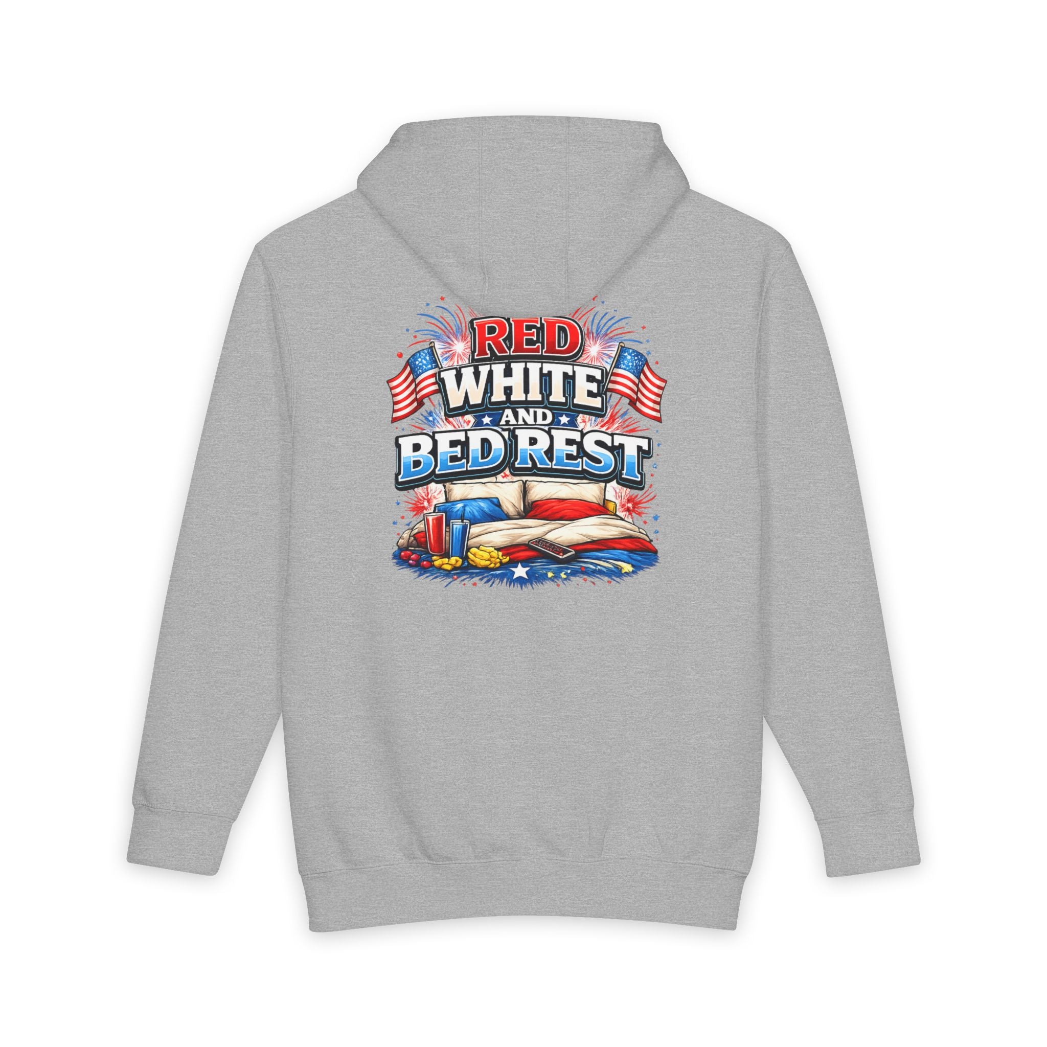 Patriotic 'Red White and Bed Rest' Hoodie