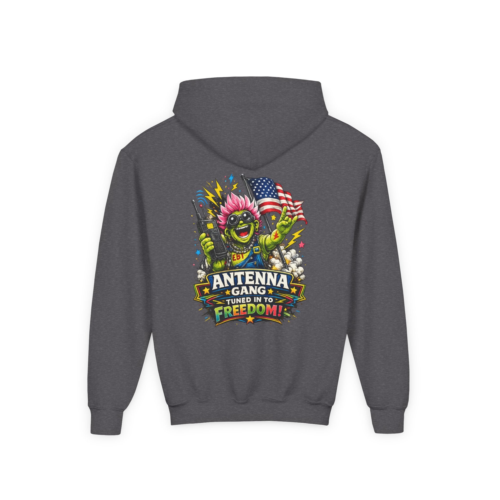 "Antenna Gang Tuned to Freedom" Youth Hoodie
