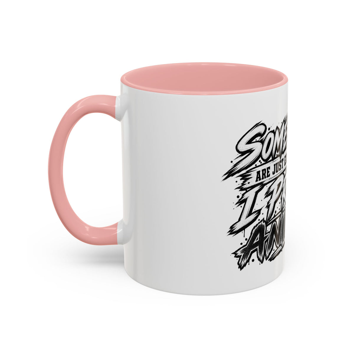 'I Prefer Animals' Accent Coffee Mug