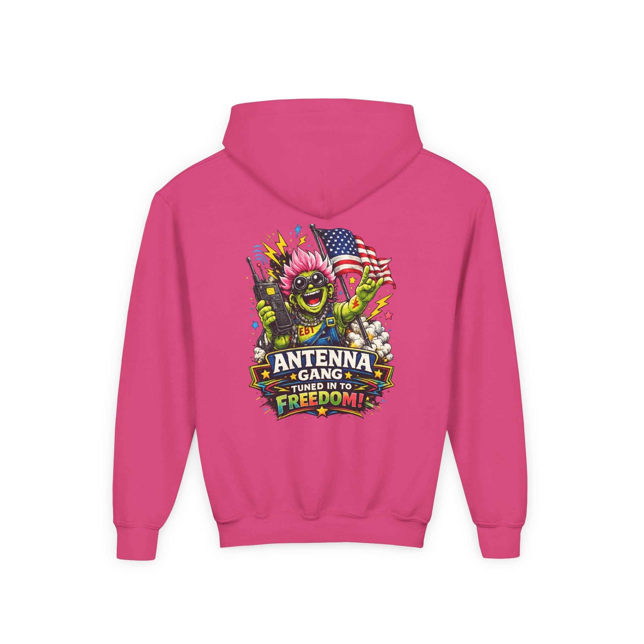 "Antenna Gang Tuned to Freedom" Youth Hoodie