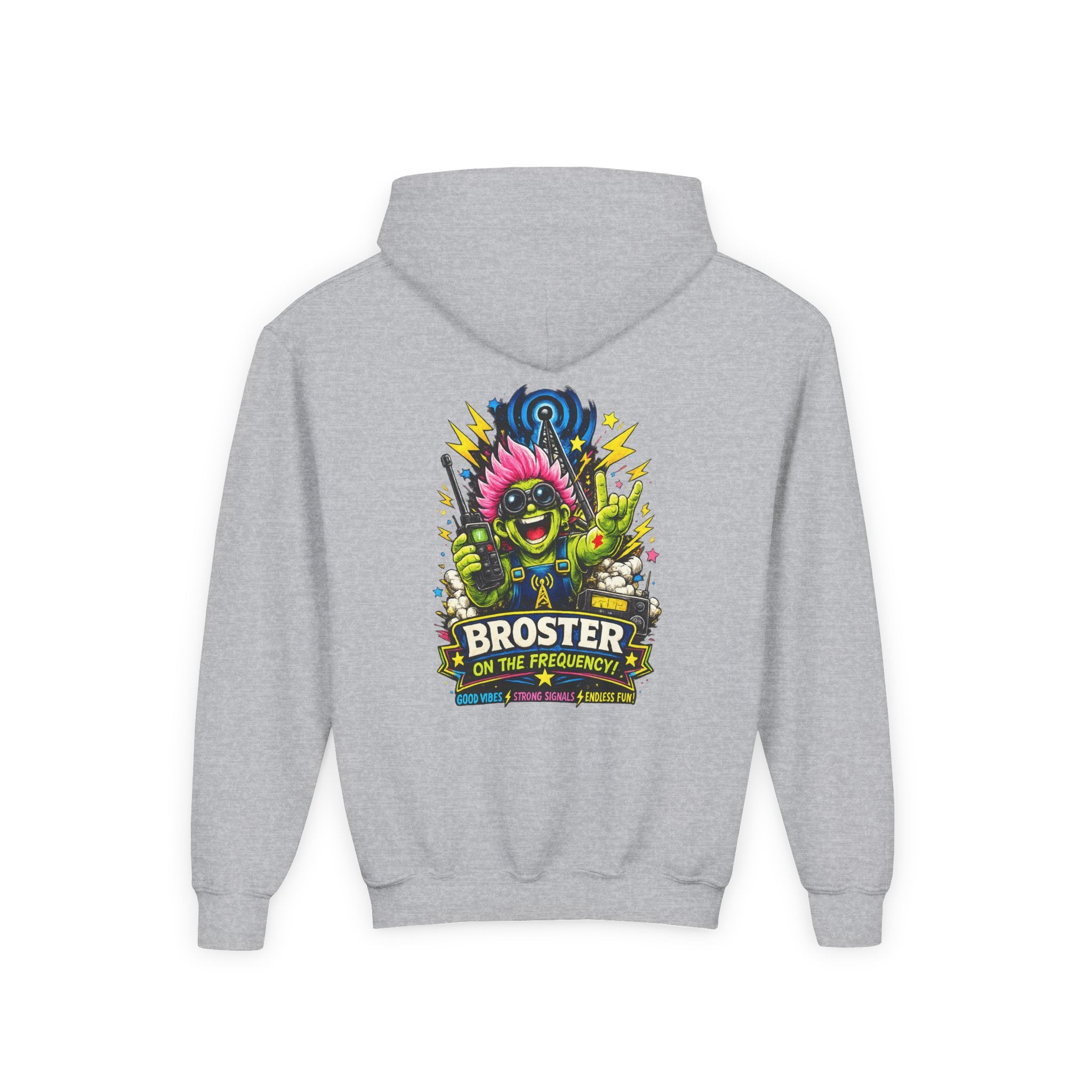 'Broster On The Frequency' Youth Hoodie