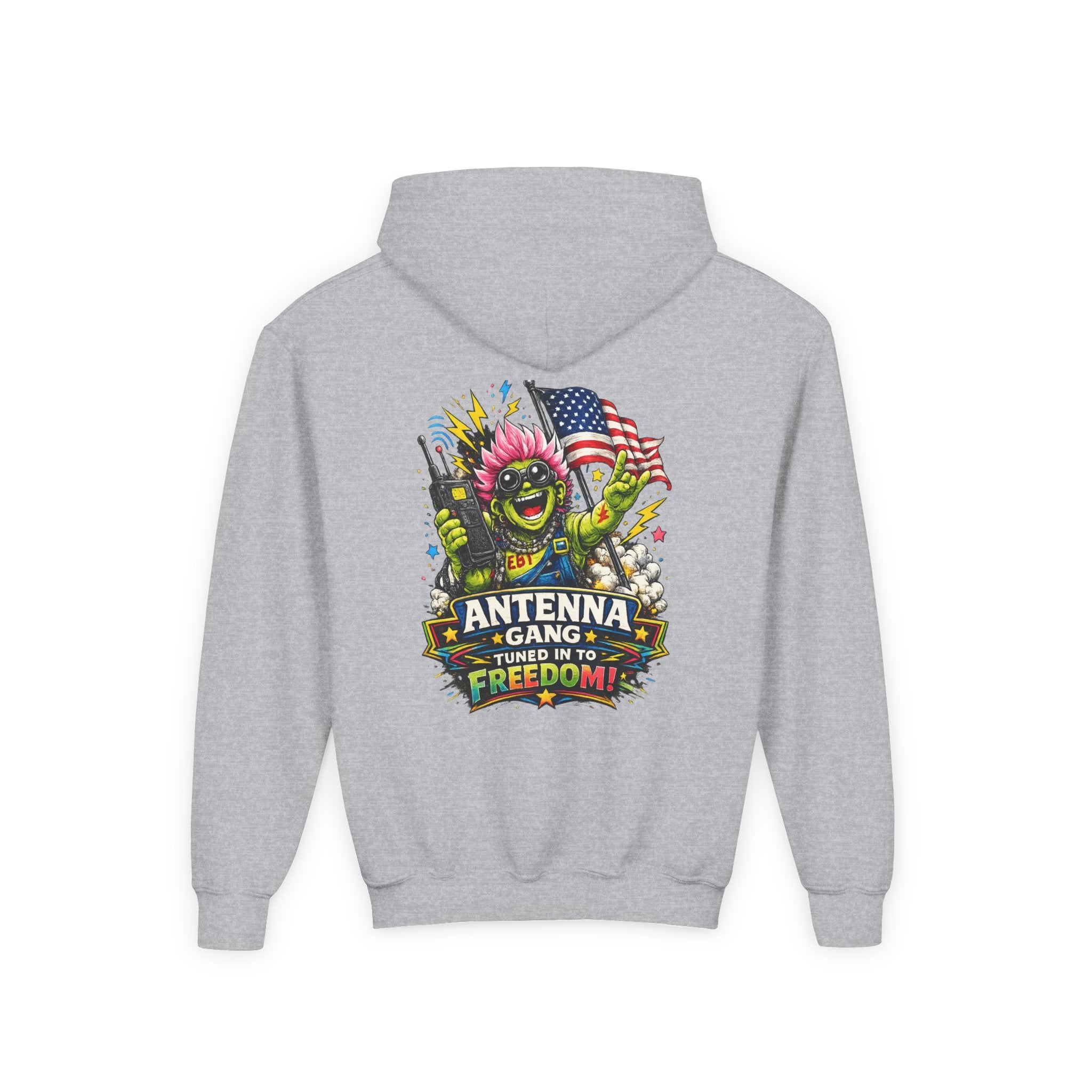 "Antenna Gang Tuned to Freedom" Youth Hoodie