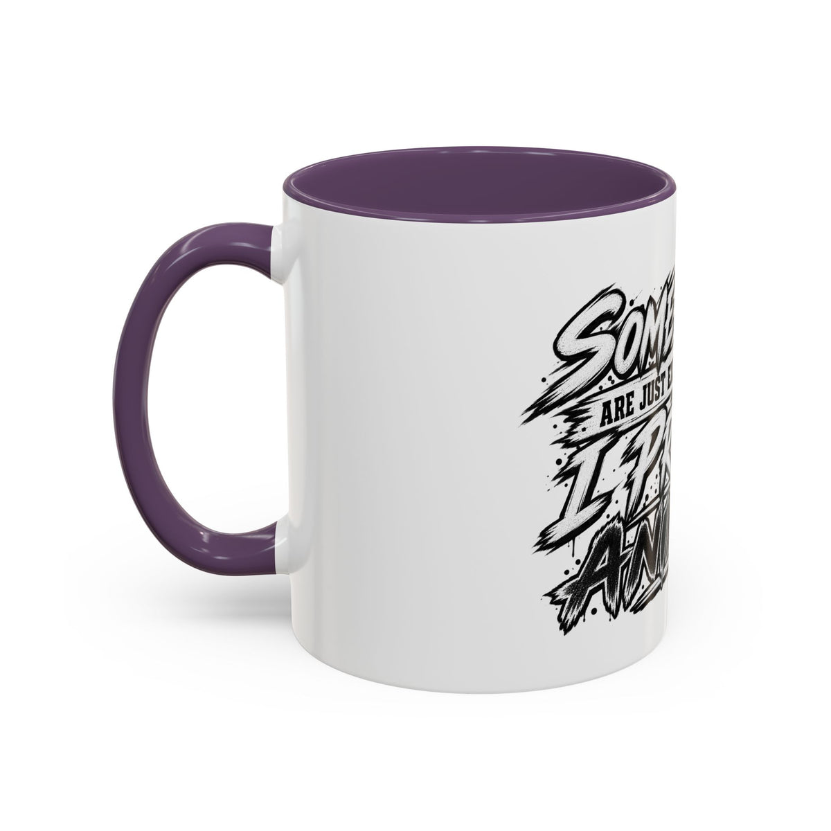 'I Prefer Animals' Accent Coffee Mug
