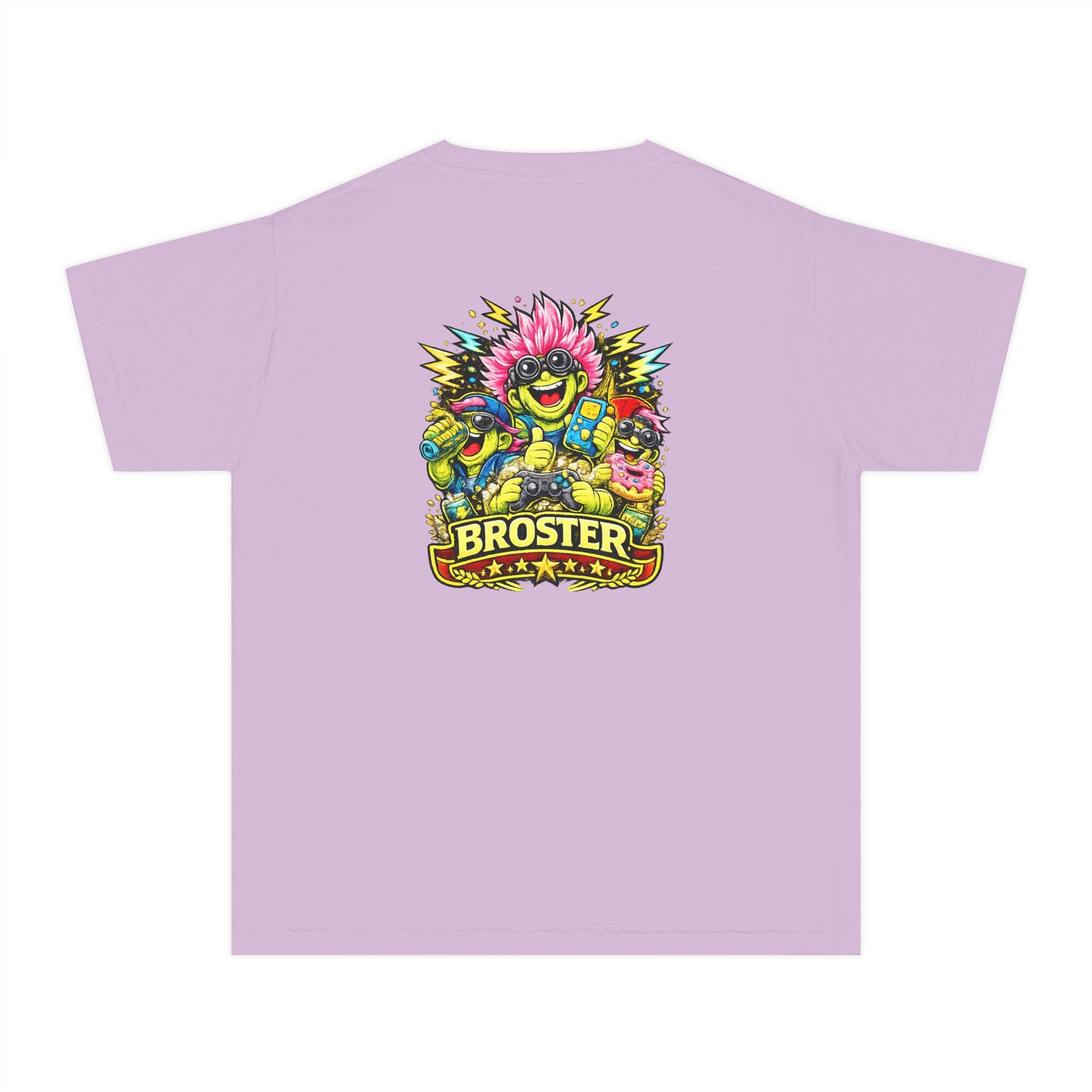 Colorful Cartoon Monster "Broster" Youth T-Shirt