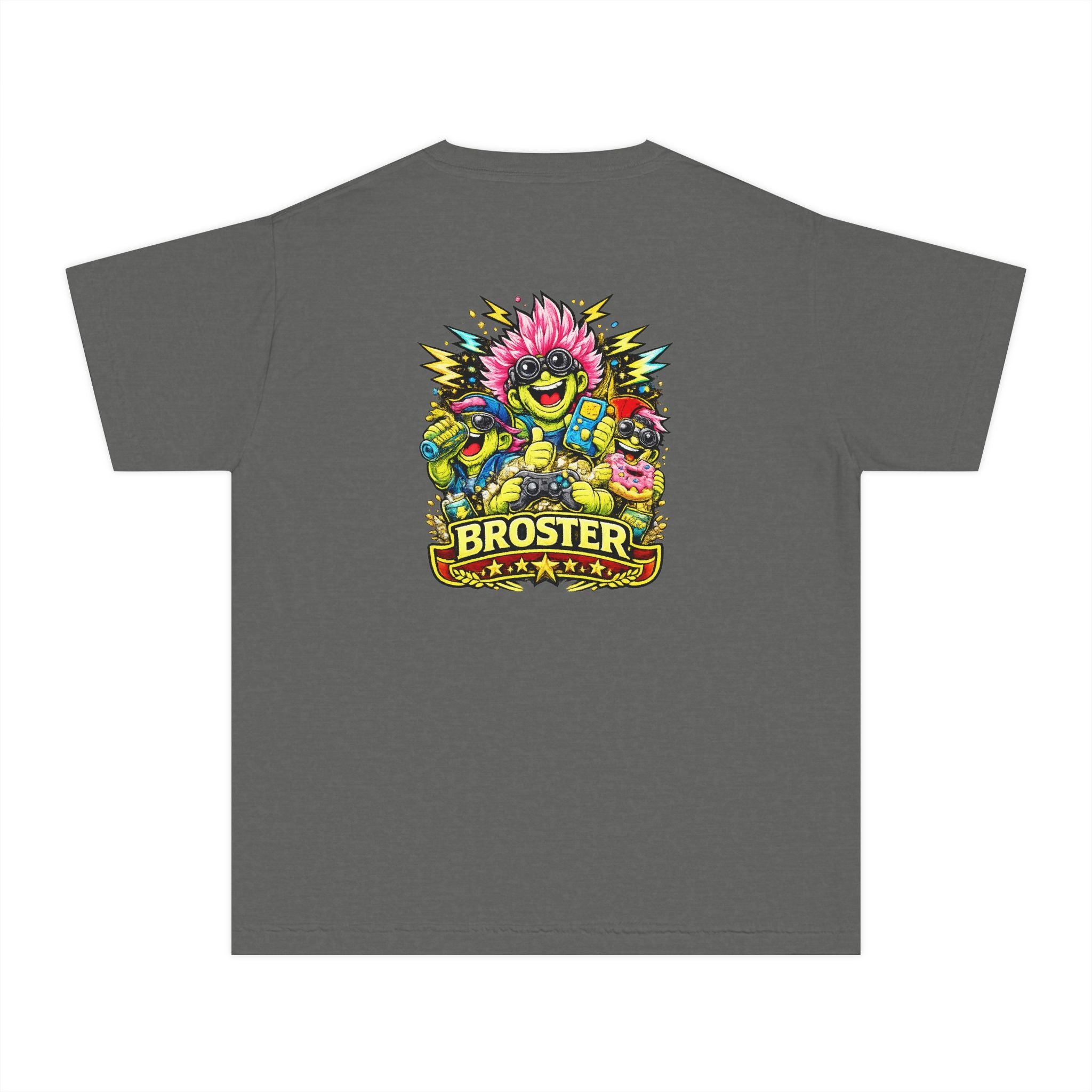 Colorful Cartoon Monster "Broster" Youth T-Shirt