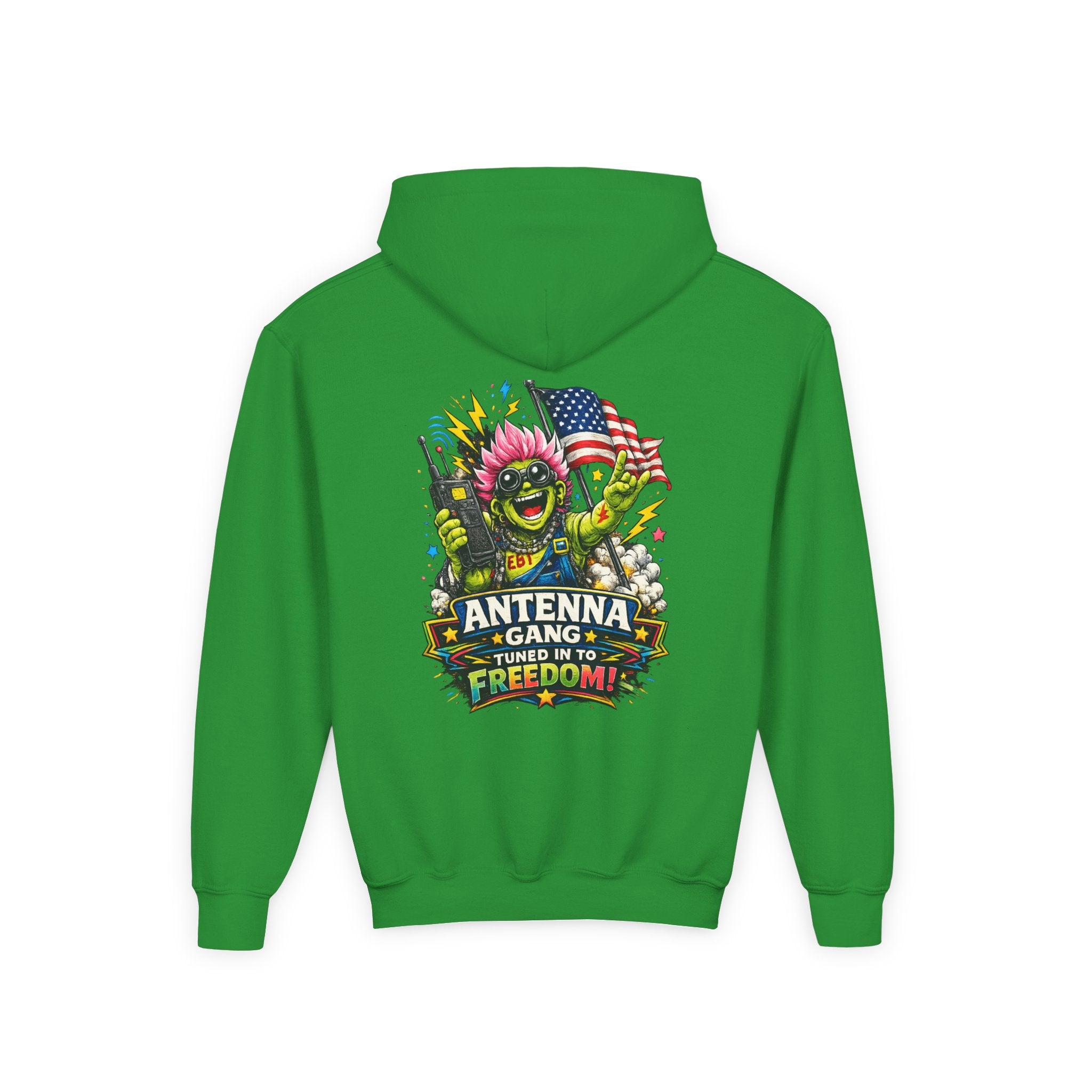 "Antenna Gang Tuned to Freedom" Youth Hoodie