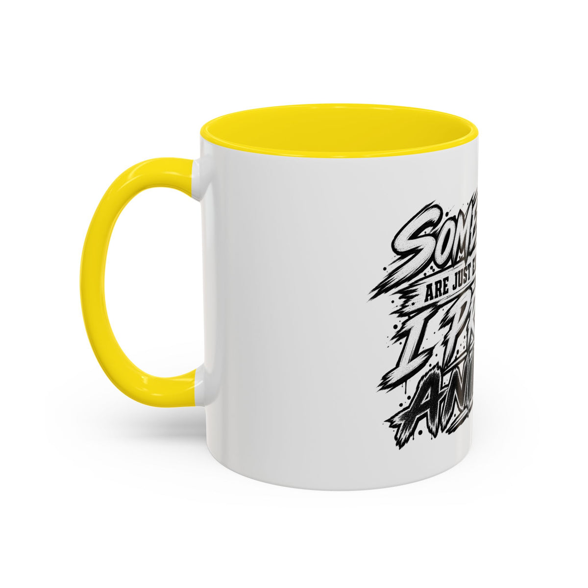 'I Prefer Animals' Accent Coffee Mug