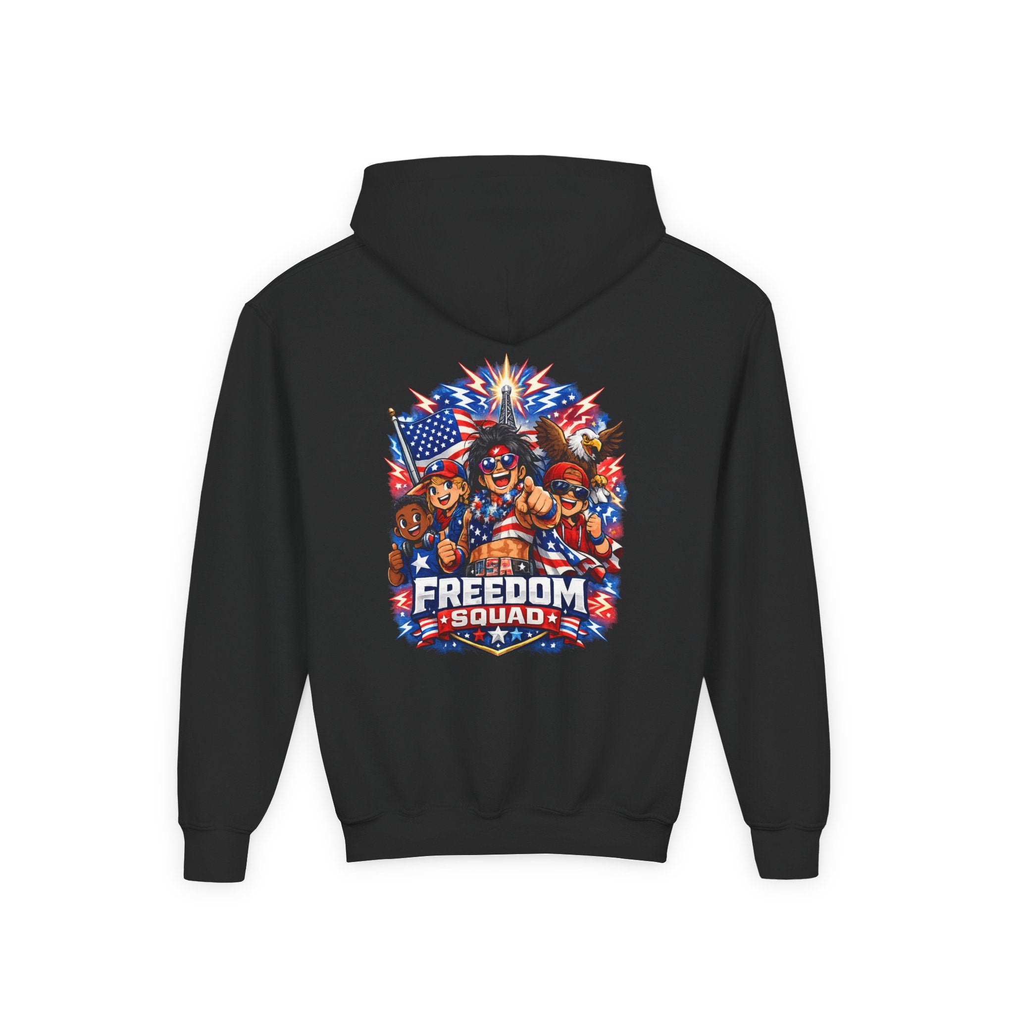 Freedom Squad Patriotic Kids Hoodie