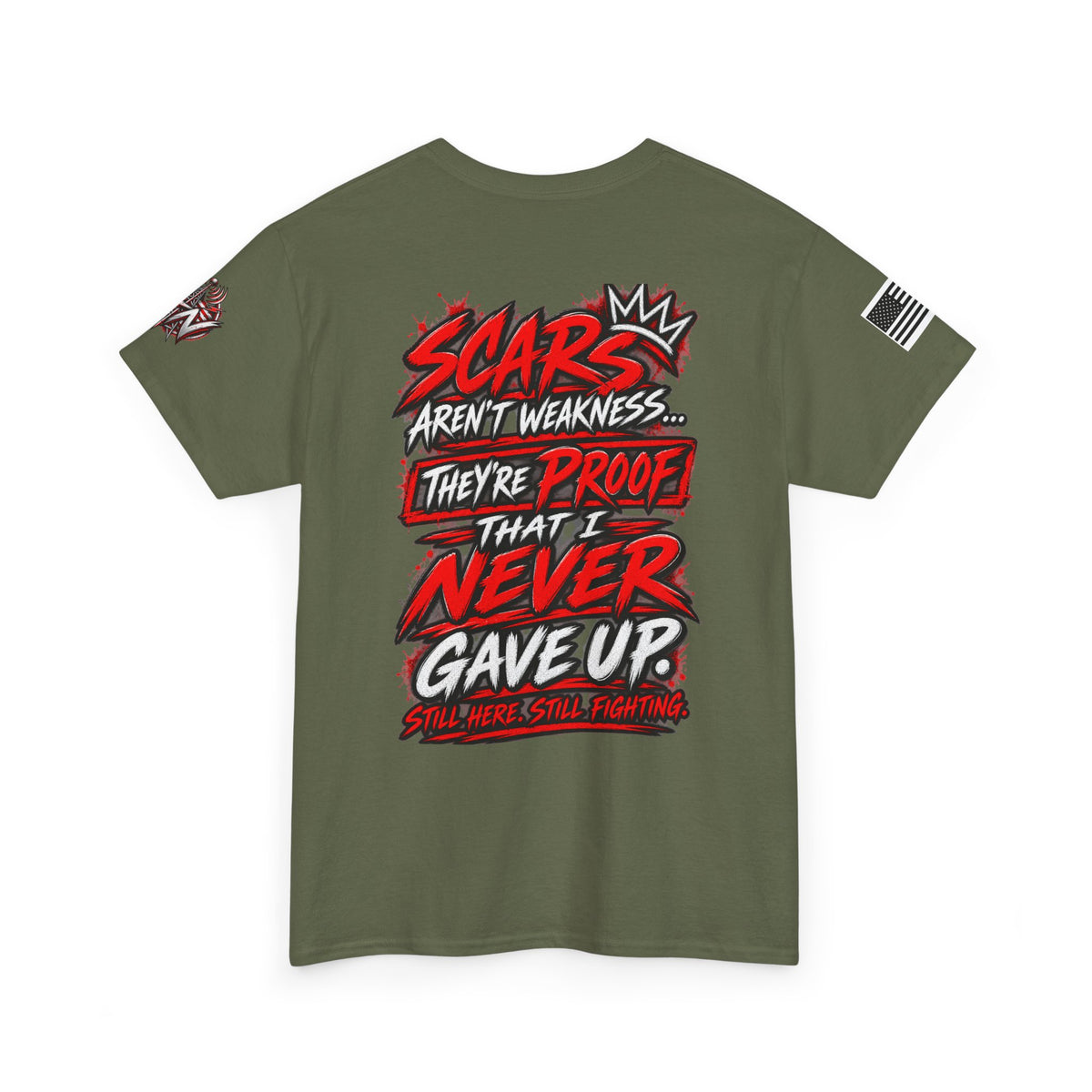 Scars Aren't Weakness Tee — Inspirational Men's/Women's Motivational T-Shirt