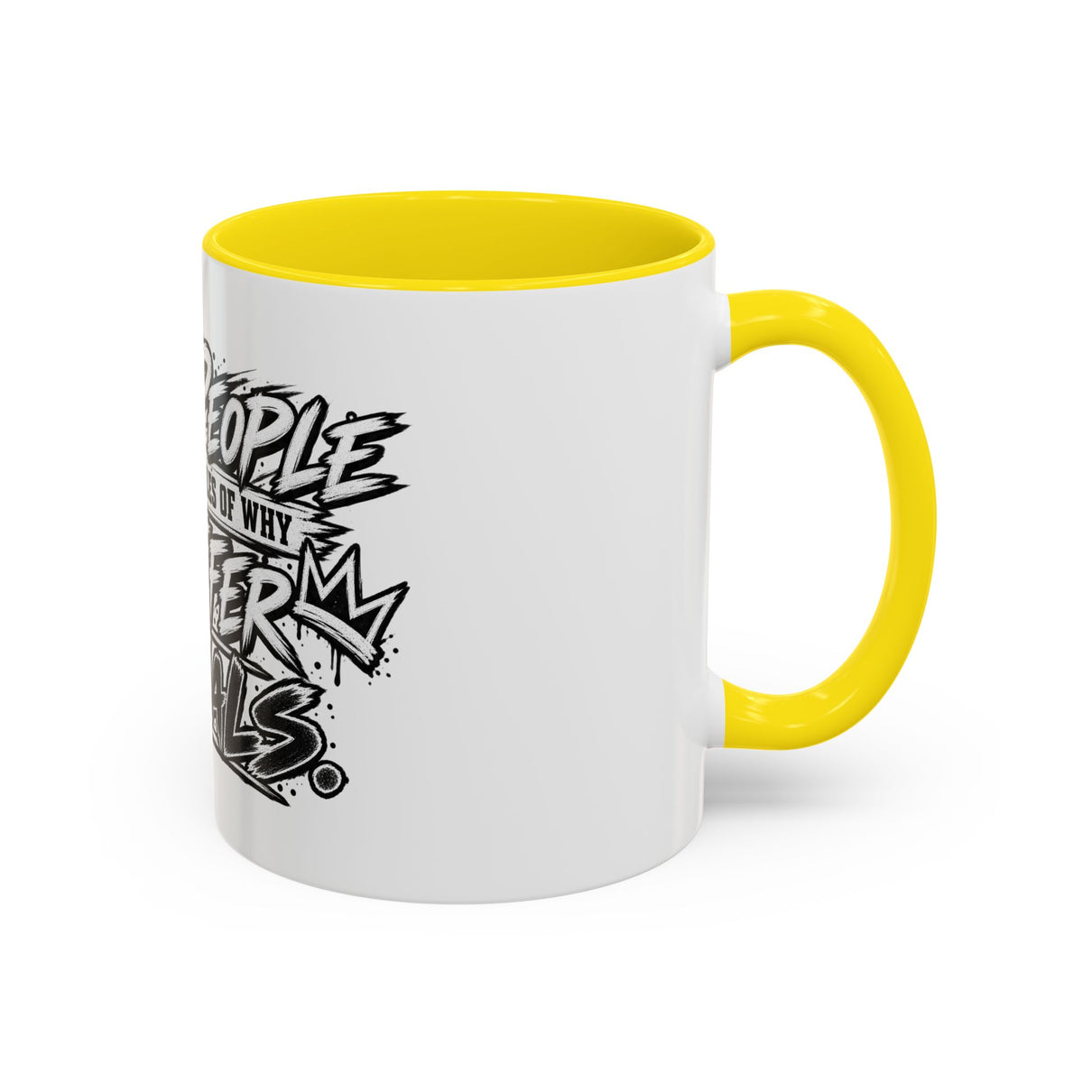 'I Prefer Animals' Accent Coffee Mug