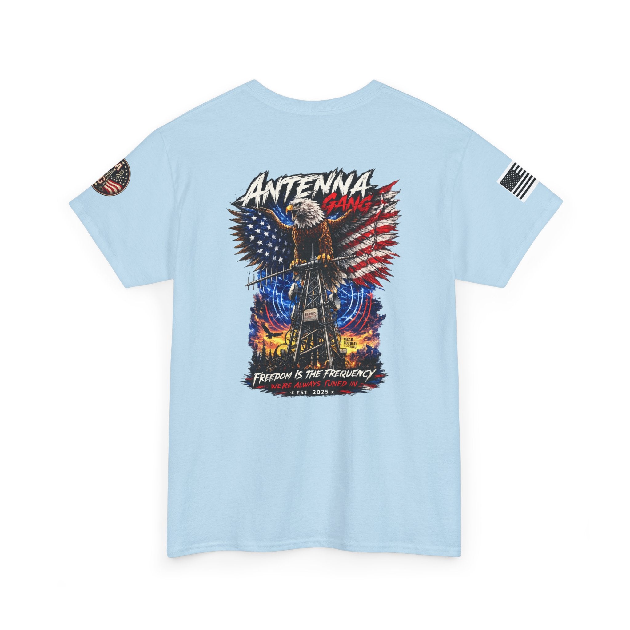 Antenna Gang Eagle & American Flag T-Shirt