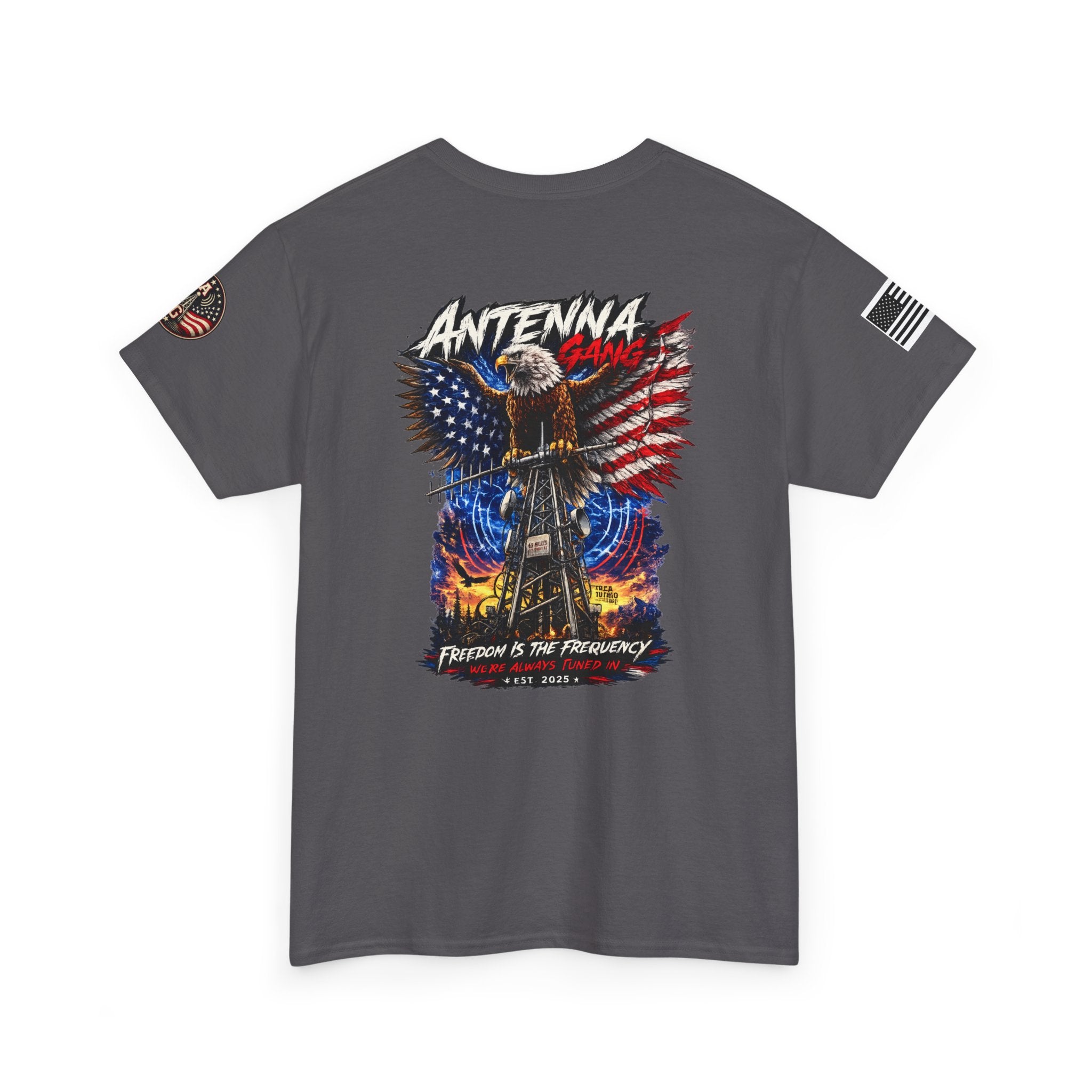 Antenna Gang Eagle & American Flag T-Shirt