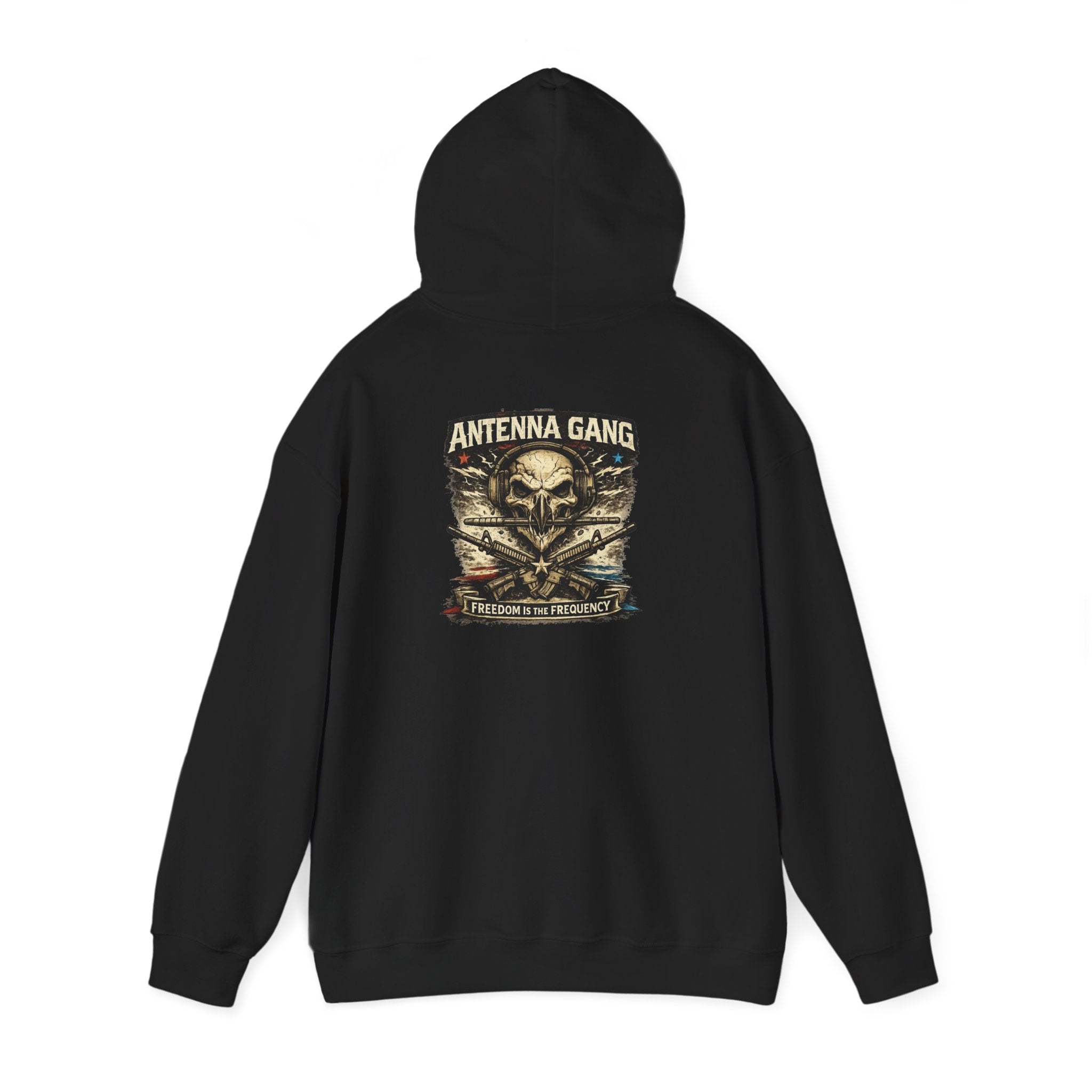 Antenna Gang Skull & Crossed Rifles Hoodie
