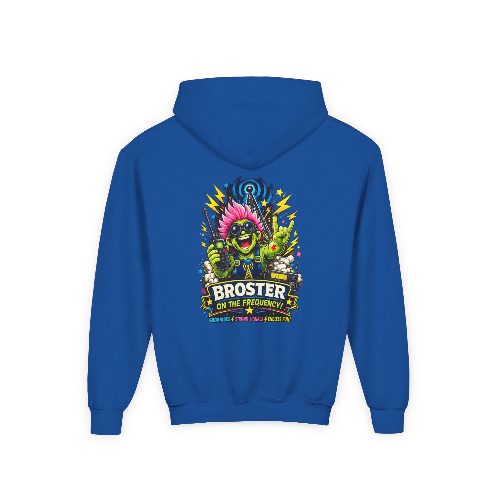 'Broster On The Frequency' Youth Hoodie