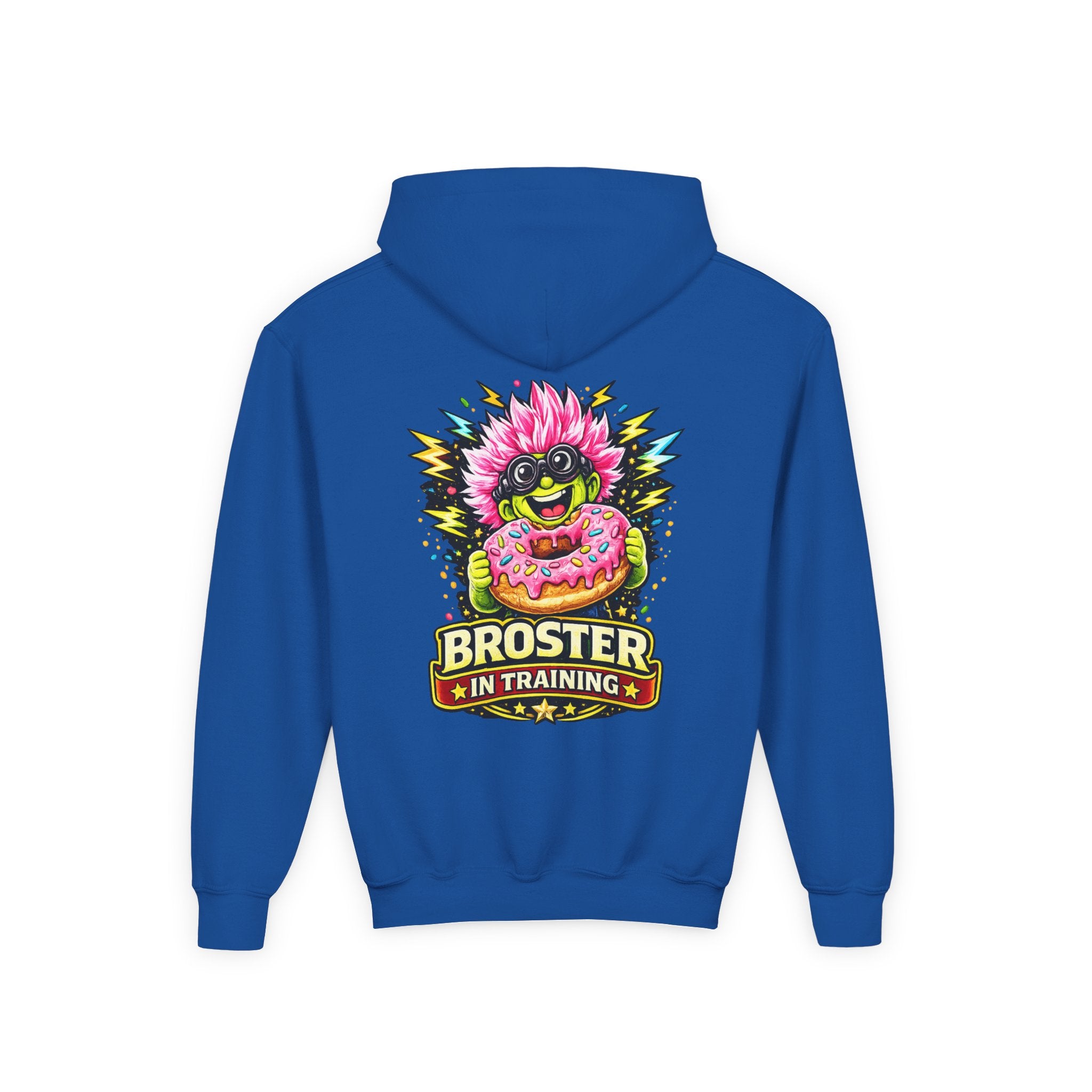 "Broster in Training" Colorful Donut Monster Youth Hoodie