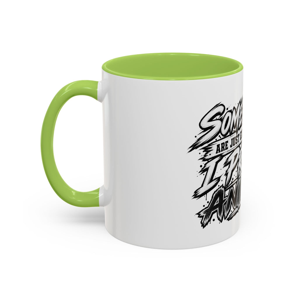 'I Prefer Animals' Accent Coffee Mug