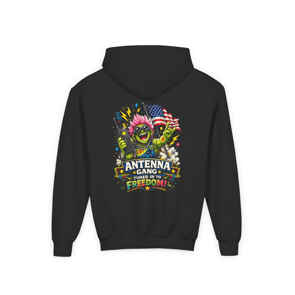 "Antenna Gang Tuned to Freedom" Youth Hoodie