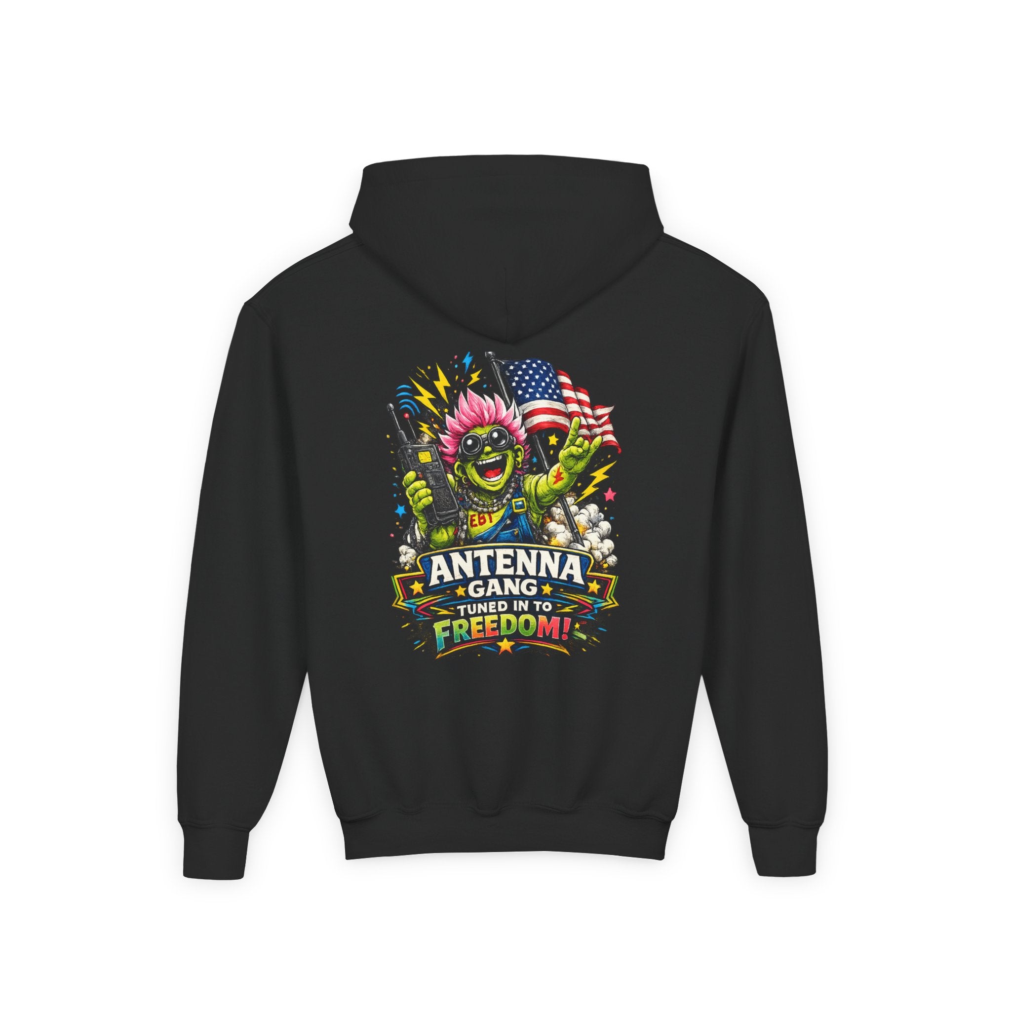 "Antenna Gang Tuned to Freedom" Youth Hoodie