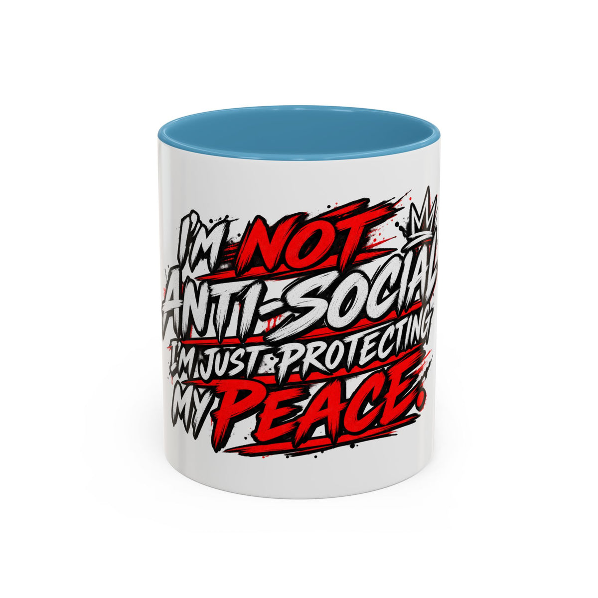 "Not Antisocial, I’m Just Protecting My Peace" Coffee Mug