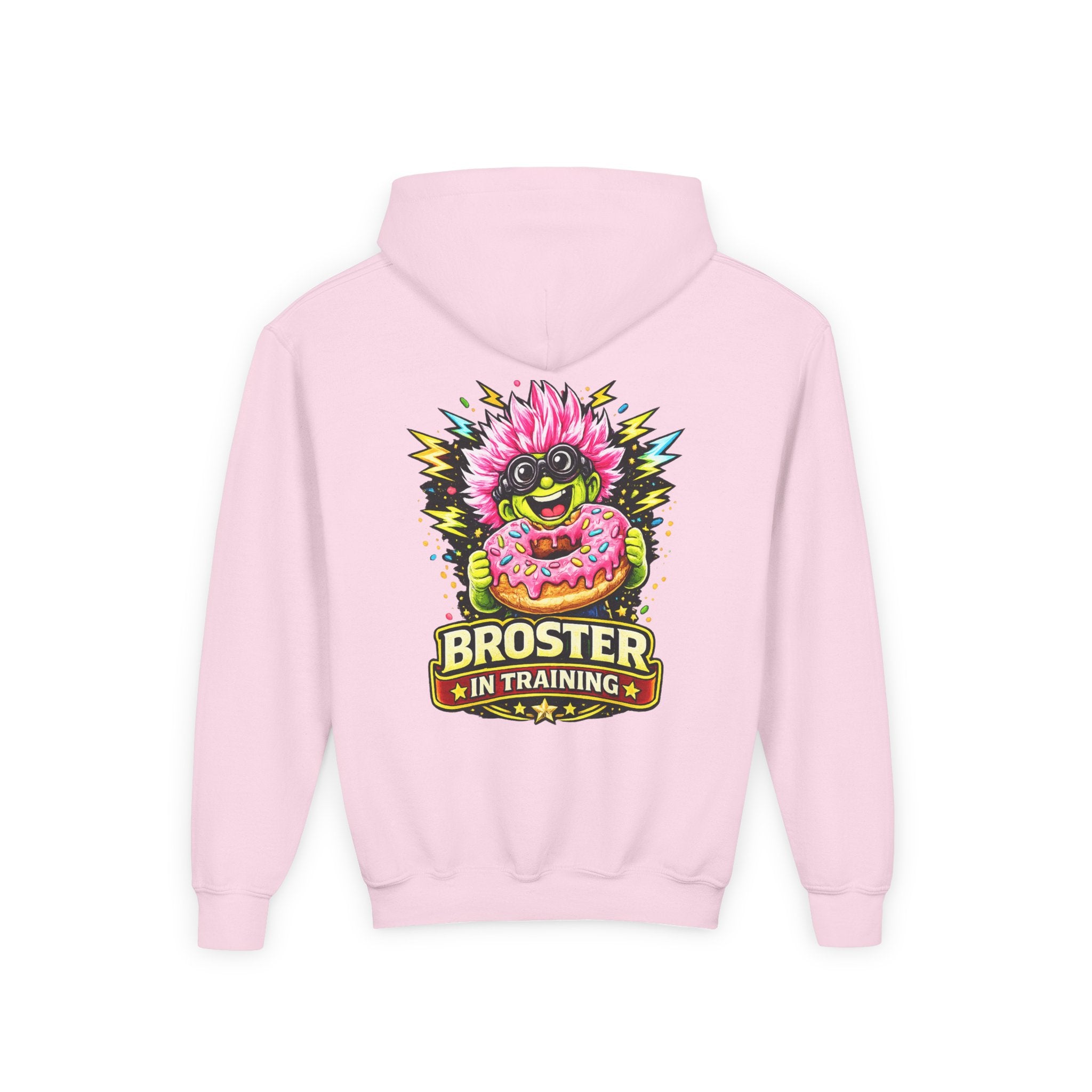 "Broster in Training" Colorful Donut Monster Youth Hoodie