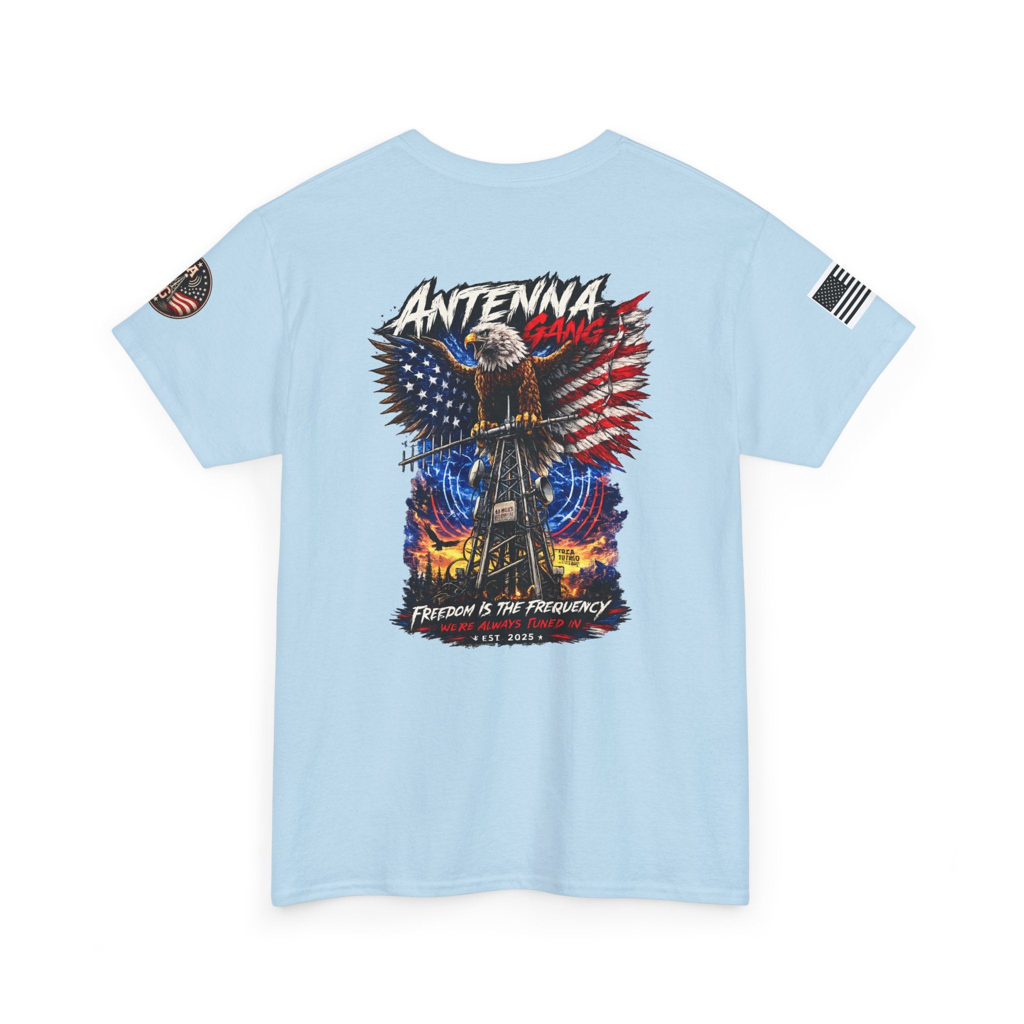Antenna Gang Eagle & American Flag T-Shirt