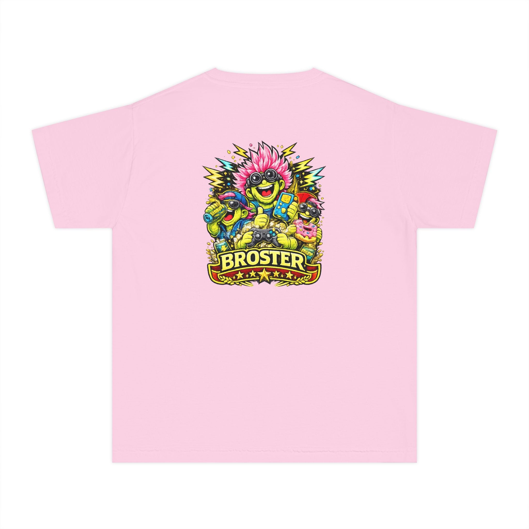 Colorful Cartoon Monster "Broster" Youth T-Shirt