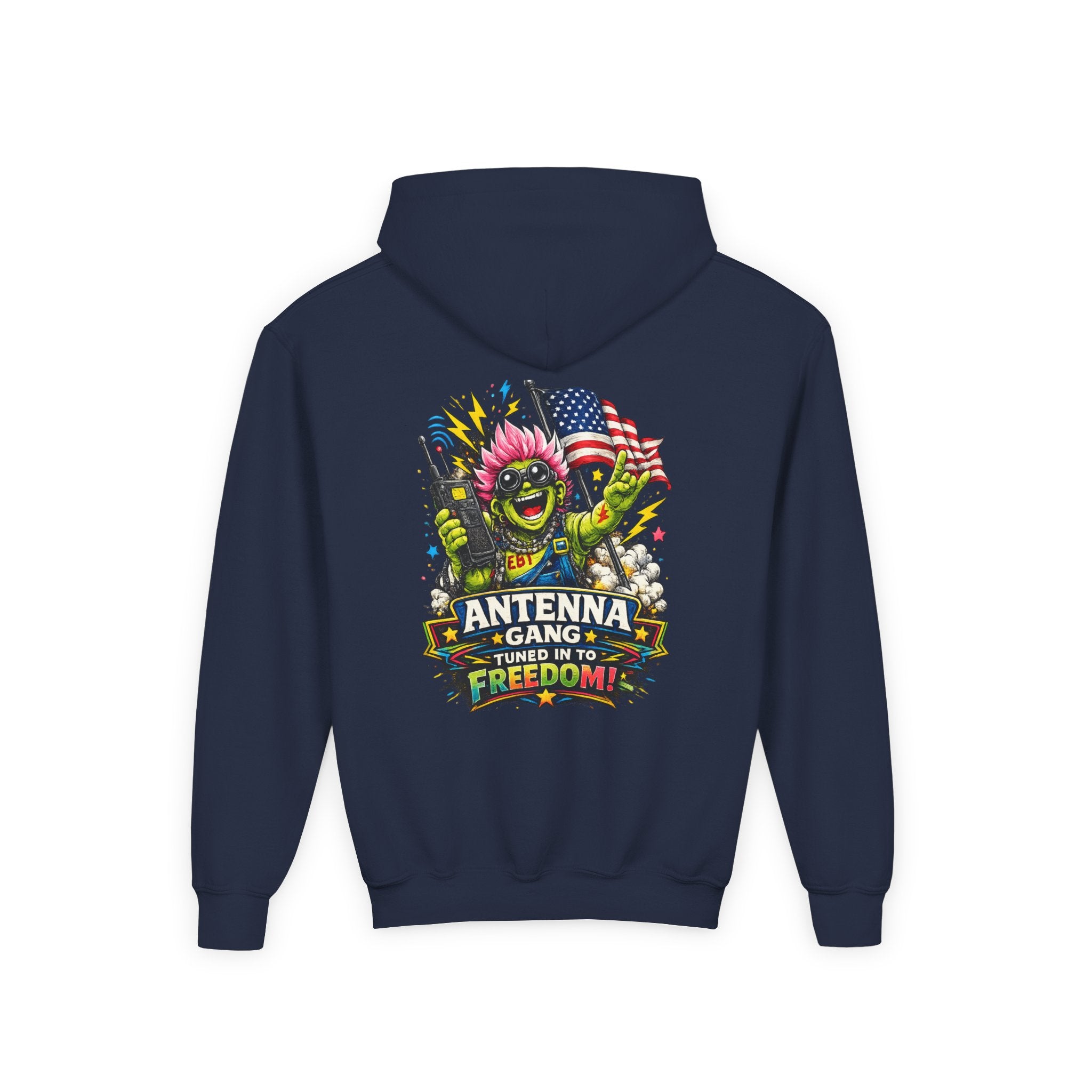 "Antenna Gang Tuned to Freedom" Youth Hoodie