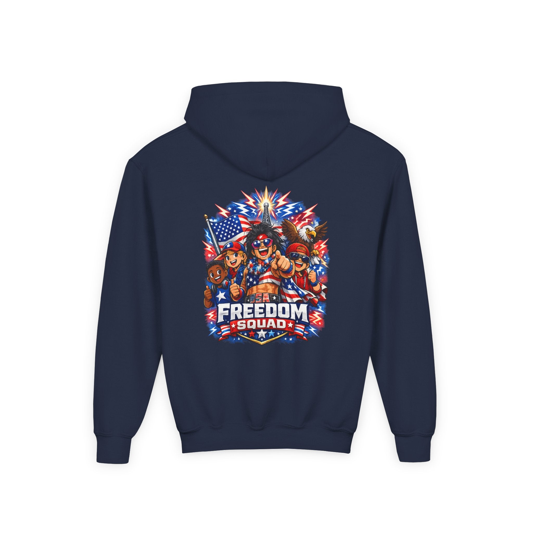 Freedom Squad Patriotic Kids Hoodie