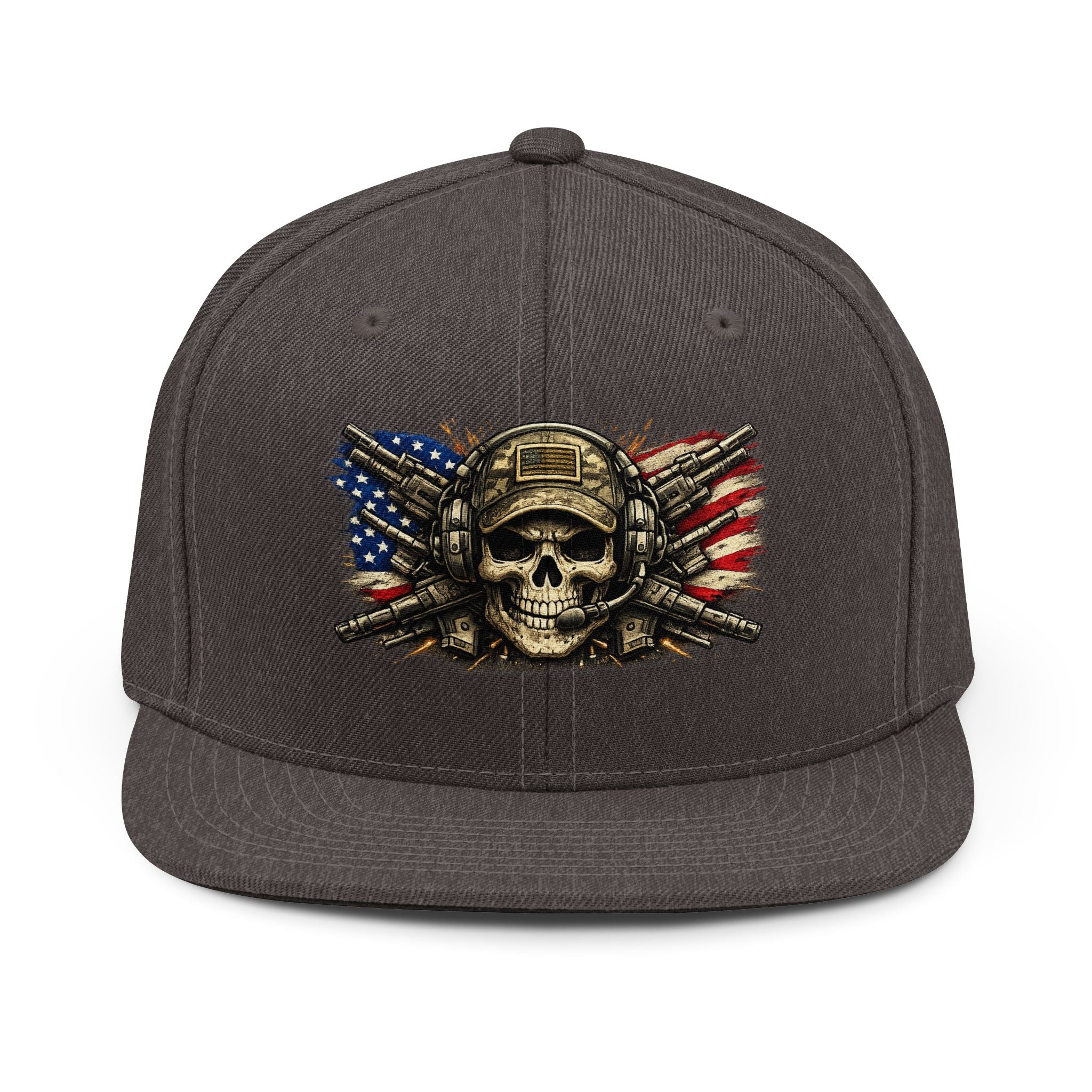 Skull Snapback Hat