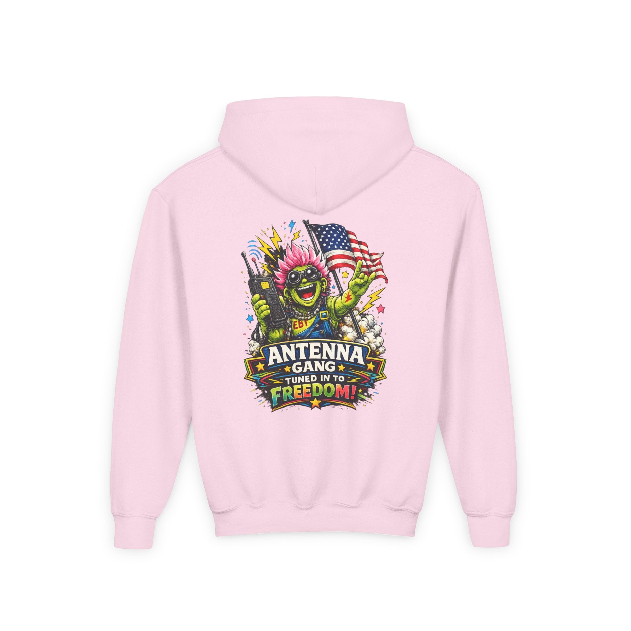 "Antenna Gang Tuned to Freedom" Youth Hoodie