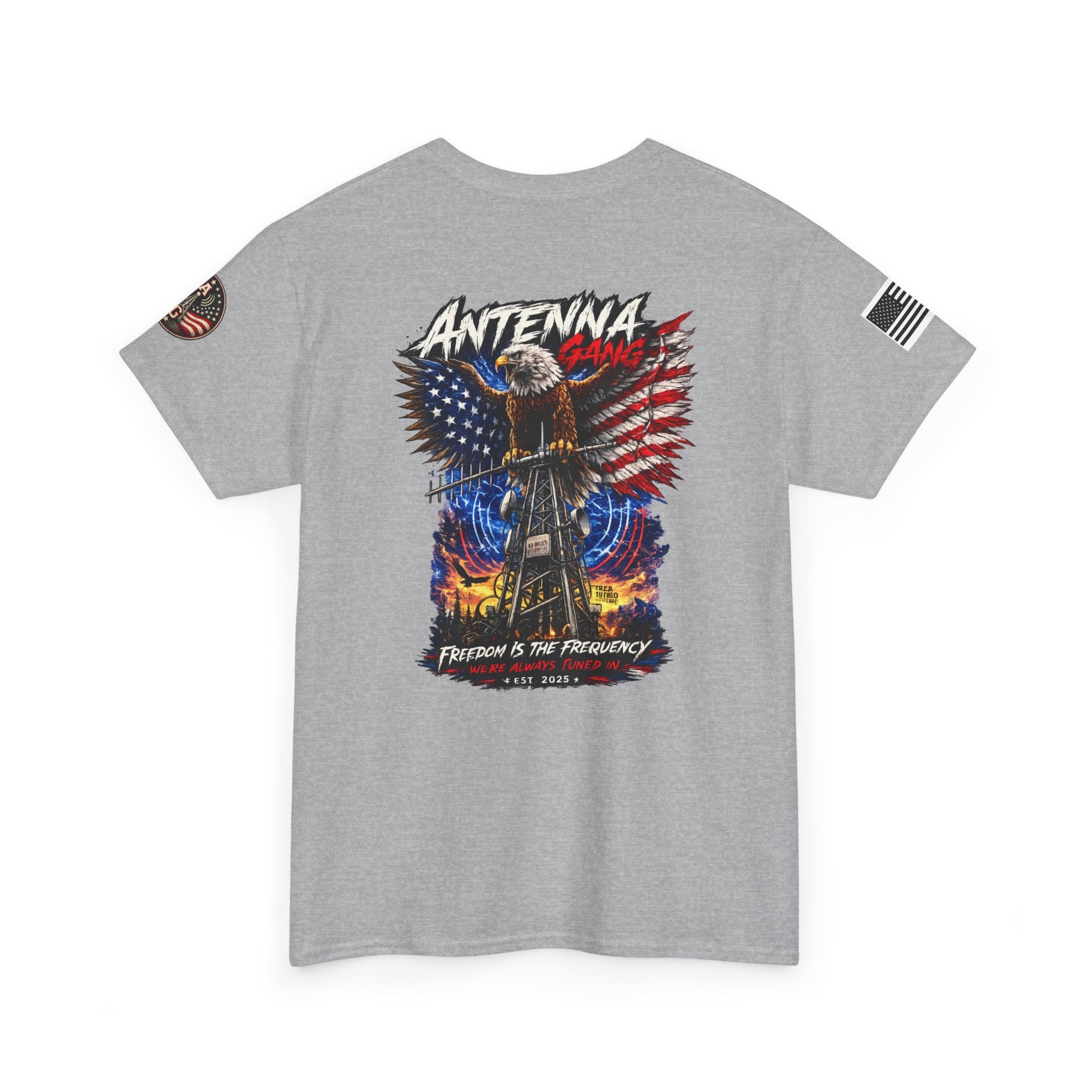 Antenna Gang Eagle & American Flag T-Shirt