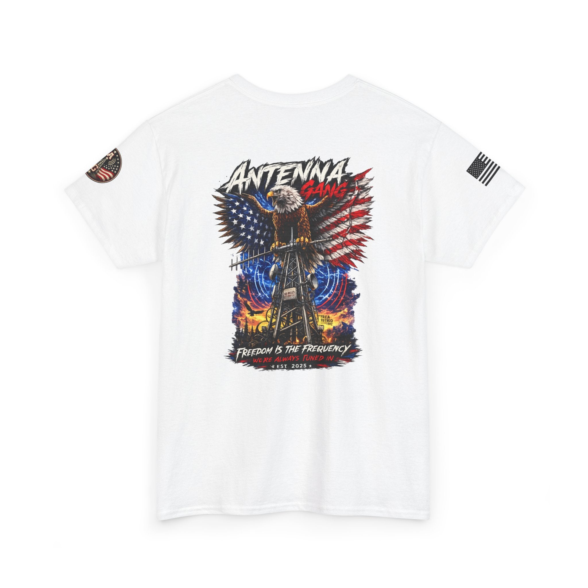 Antenna Gang Eagle & American Flag T-Shirt