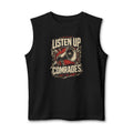 Listen Up Comrades Megaphone Graphic Muscle Shirt