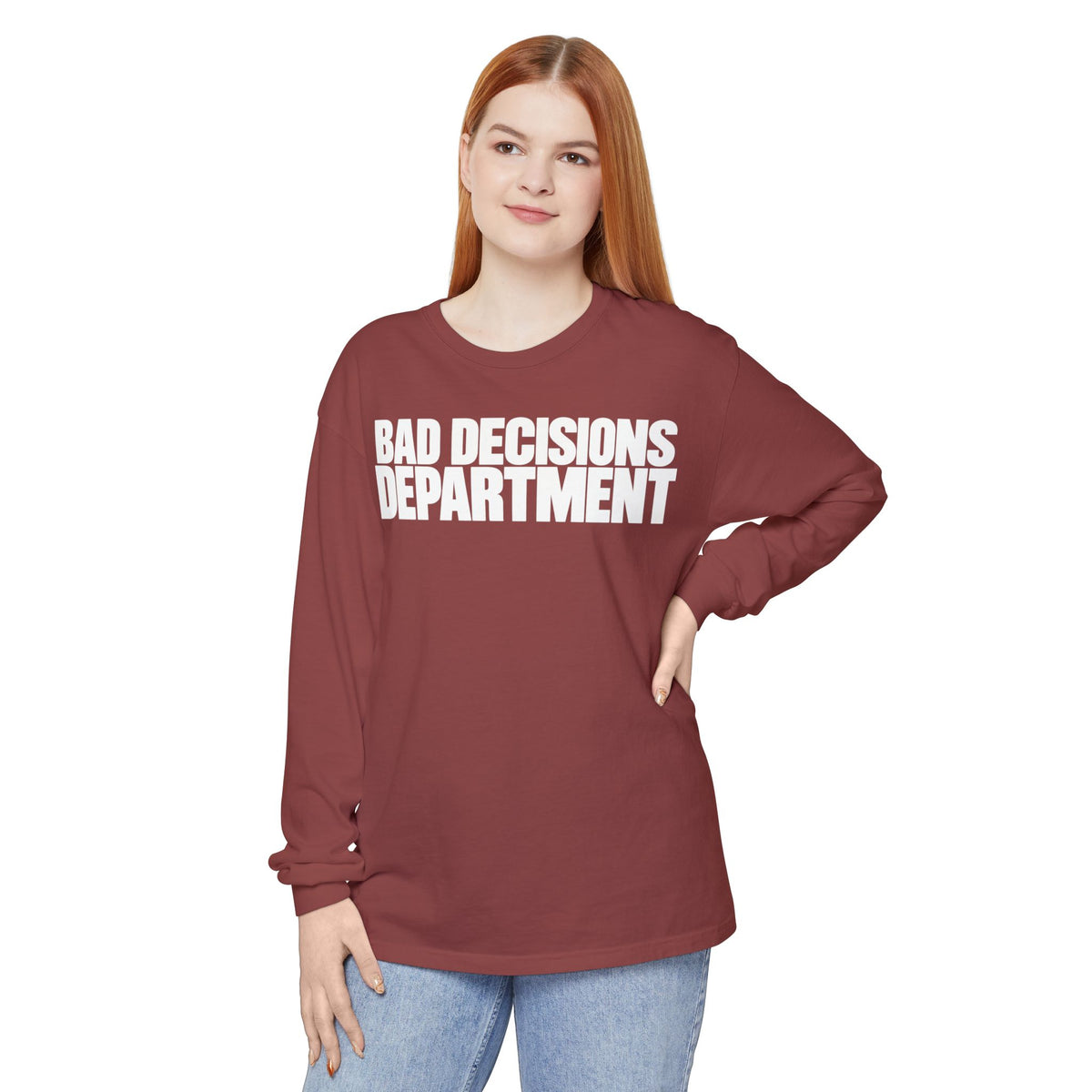 Bad Decisions Department Long Sleeve Shirt
