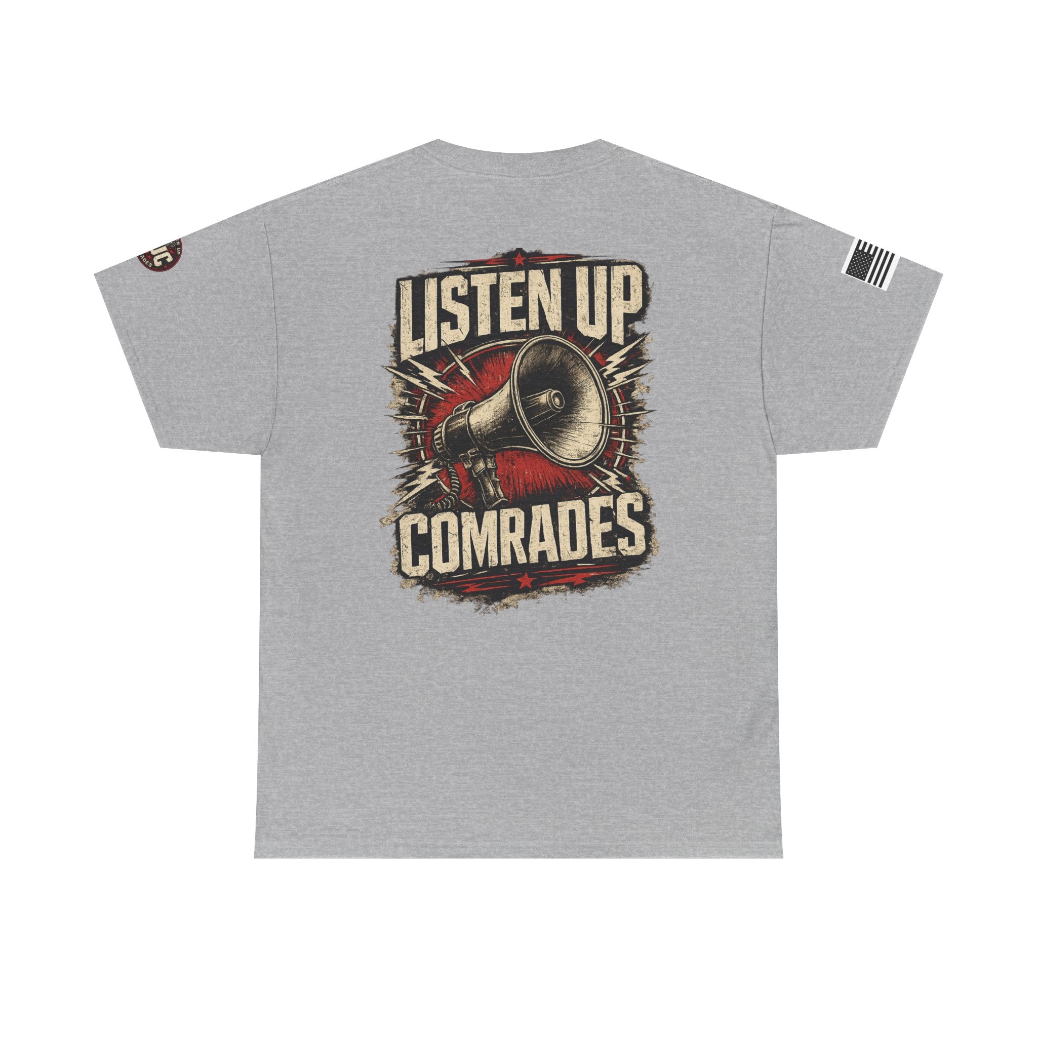 Listen Up Comrades Megaphone Graphic Tee