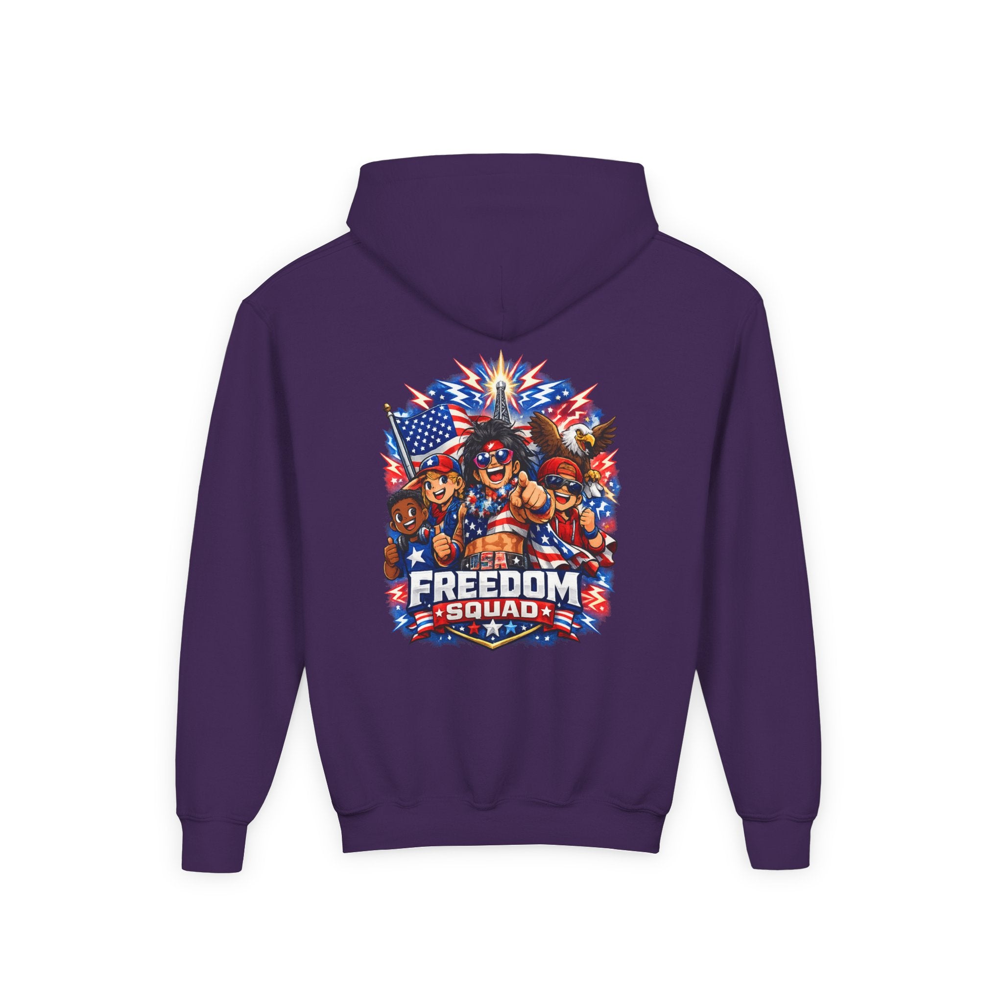 Freedom Squad Patriotic Kids Hoodie