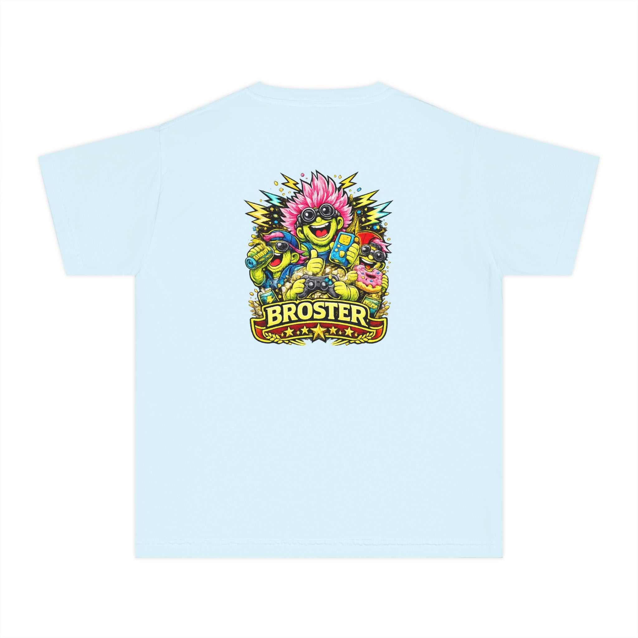 Colorful Cartoon Monster "Broster" Youth T-Shirt