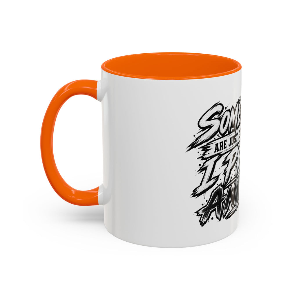 'I Prefer Animals' Accent Coffee Mug