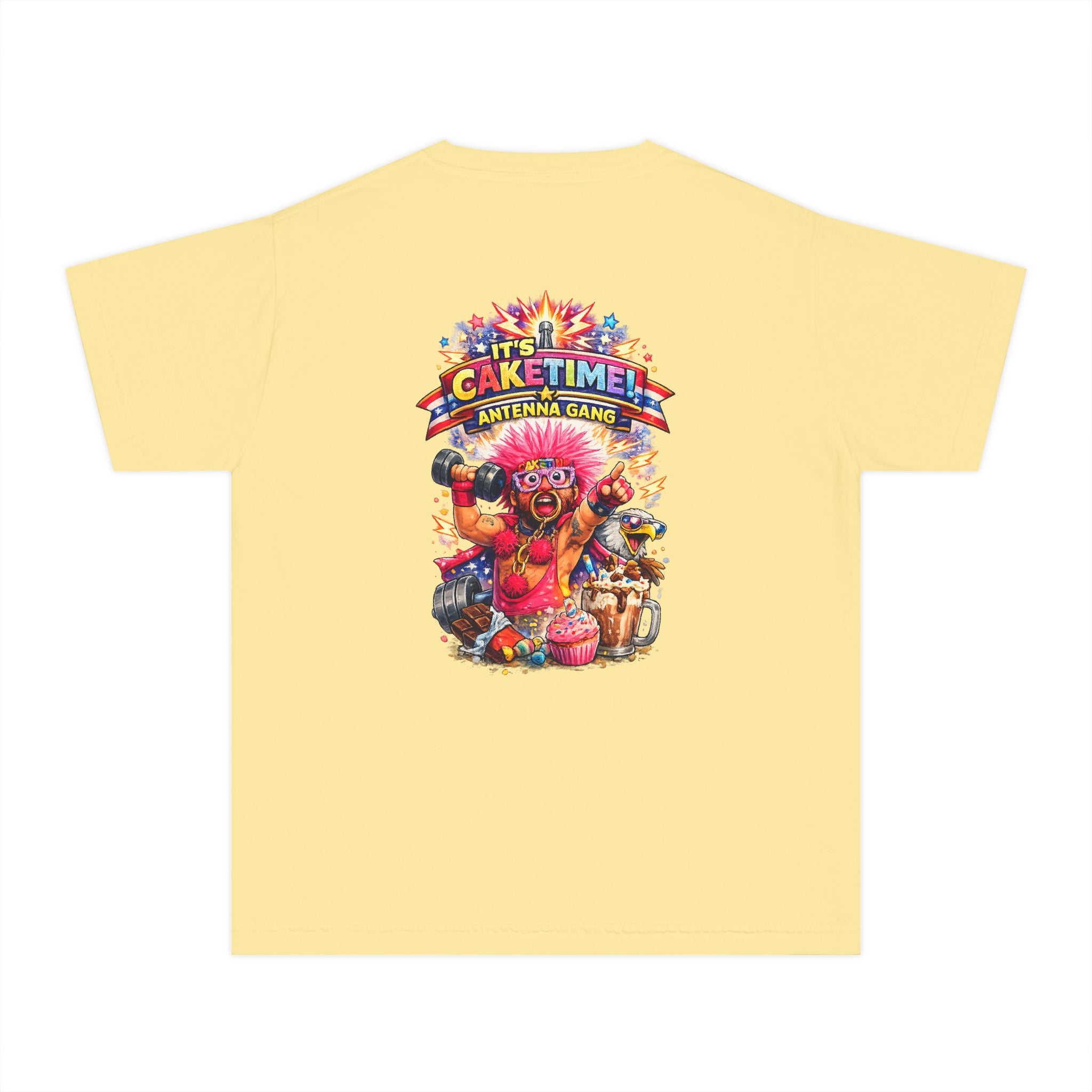 Antenna Gang Colorful 'Cake Time!' T-Shirt For Kids