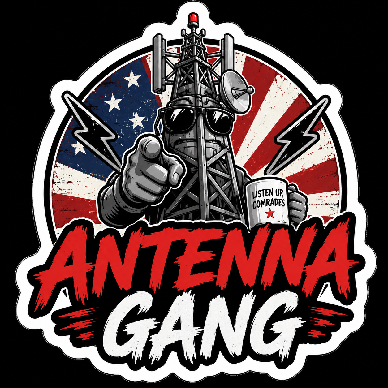 Antenna Gang Sticker